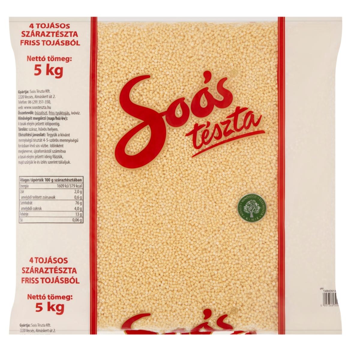 Soós gépi tarhonya 4 tojásos száraztészta