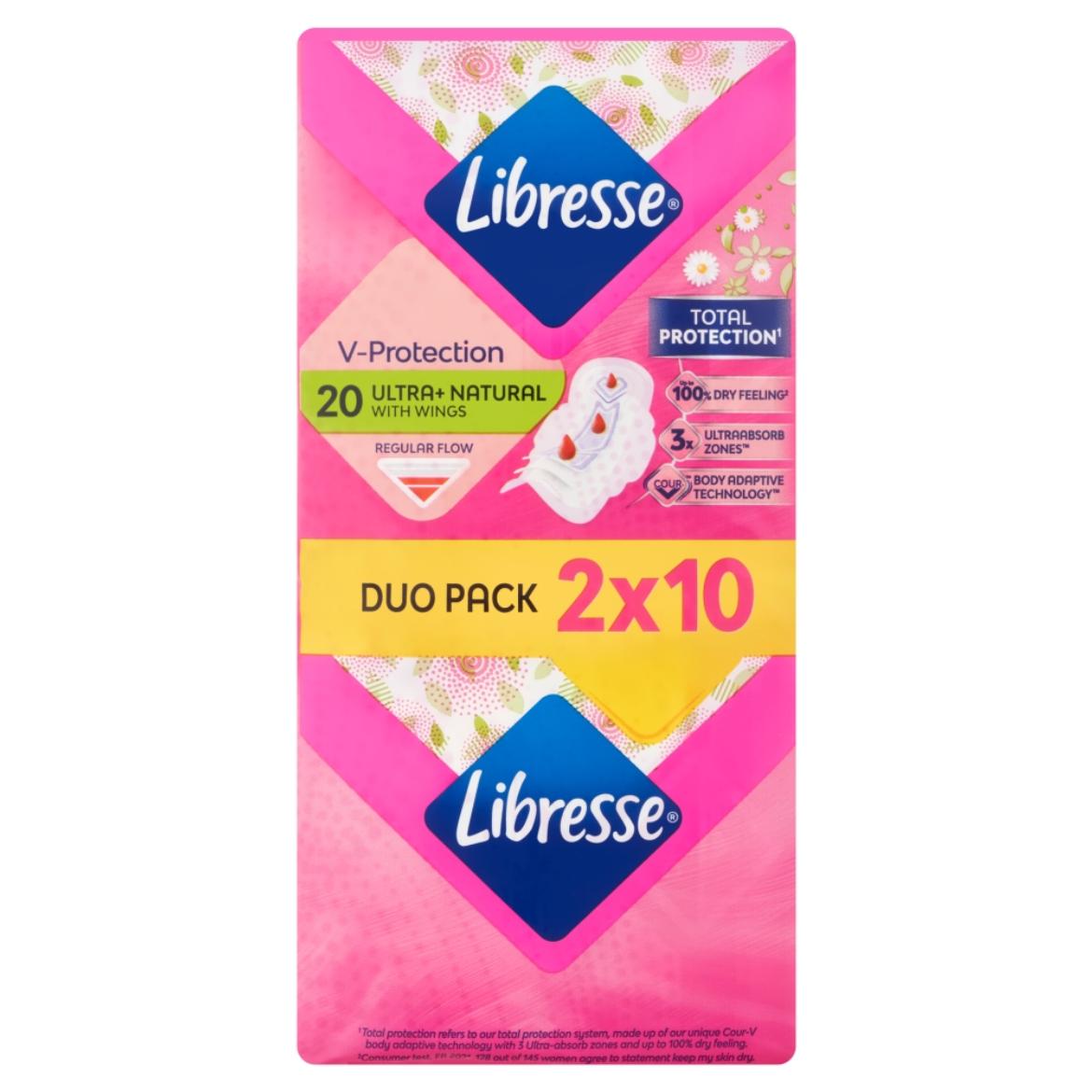 Libresse Ultra+ Natural Protection egészségügyi betét aloe vera kivonattal