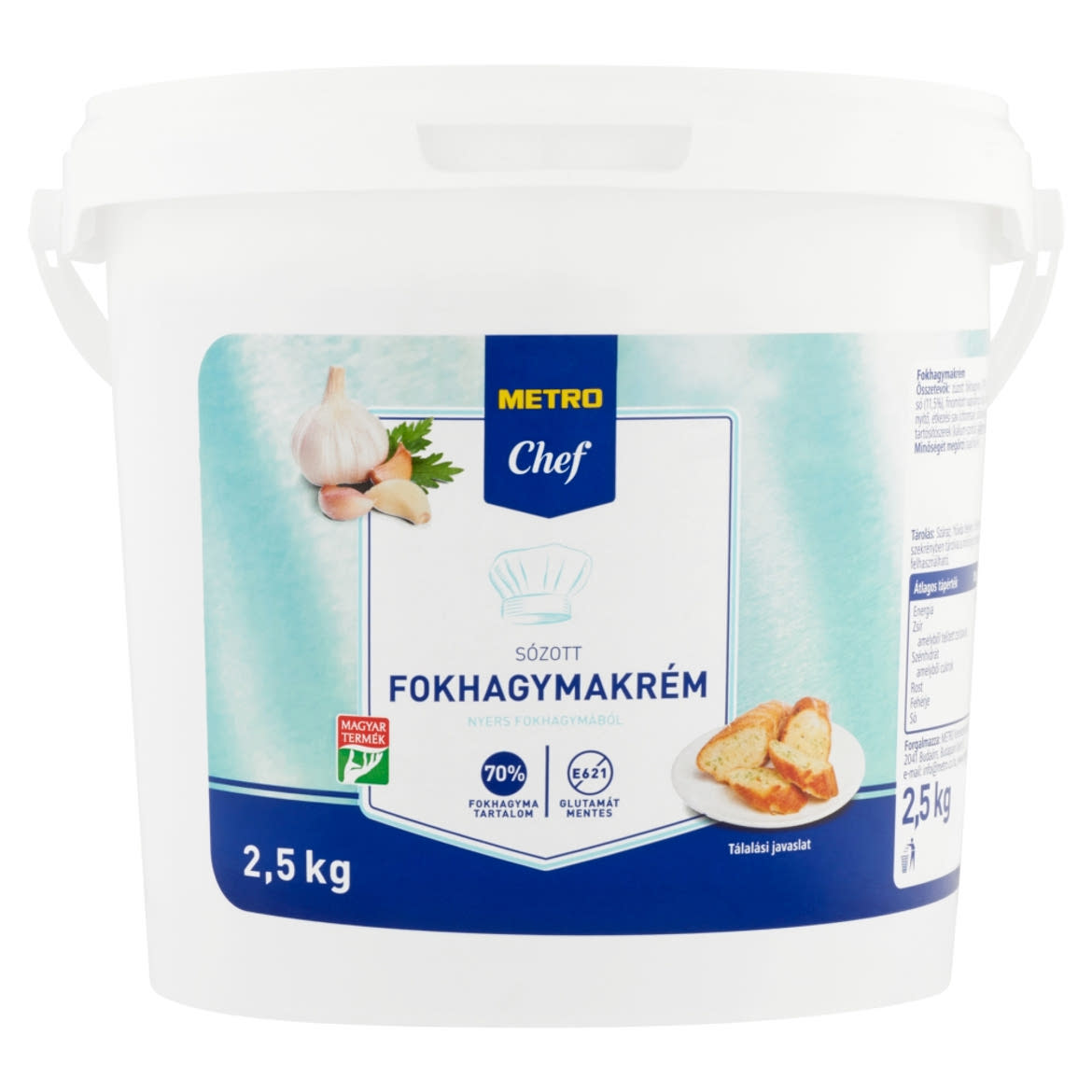 Metro Chef sózott fokhagymakrém 2,5 kg