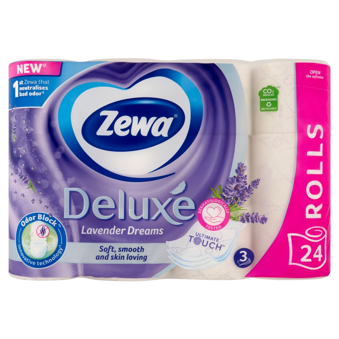 Zewa Deluxe Lavender Dreams toalettpapír 3 rétegű 24 tekercs