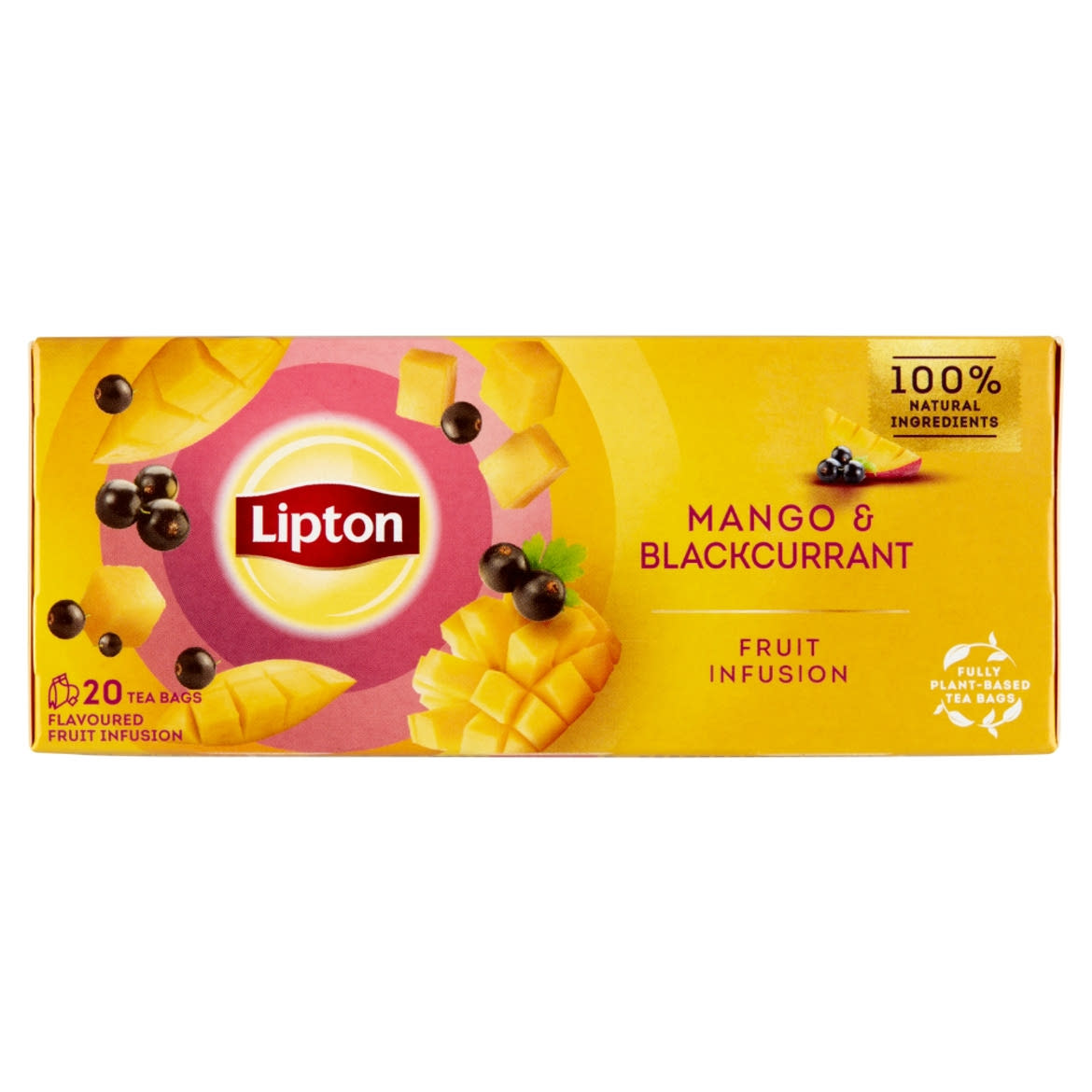 Lipton Fruit Infusion Mango & Blackcurrant ízesített gyümölcstea 20 teafilter