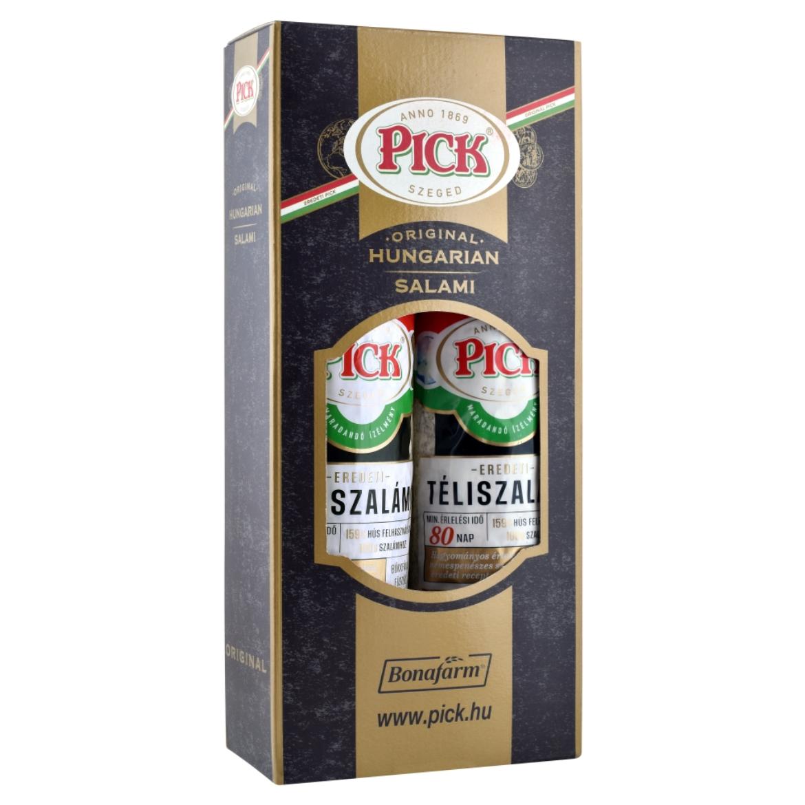 PICK eredeti téliszalámi díszdobozban 2 x