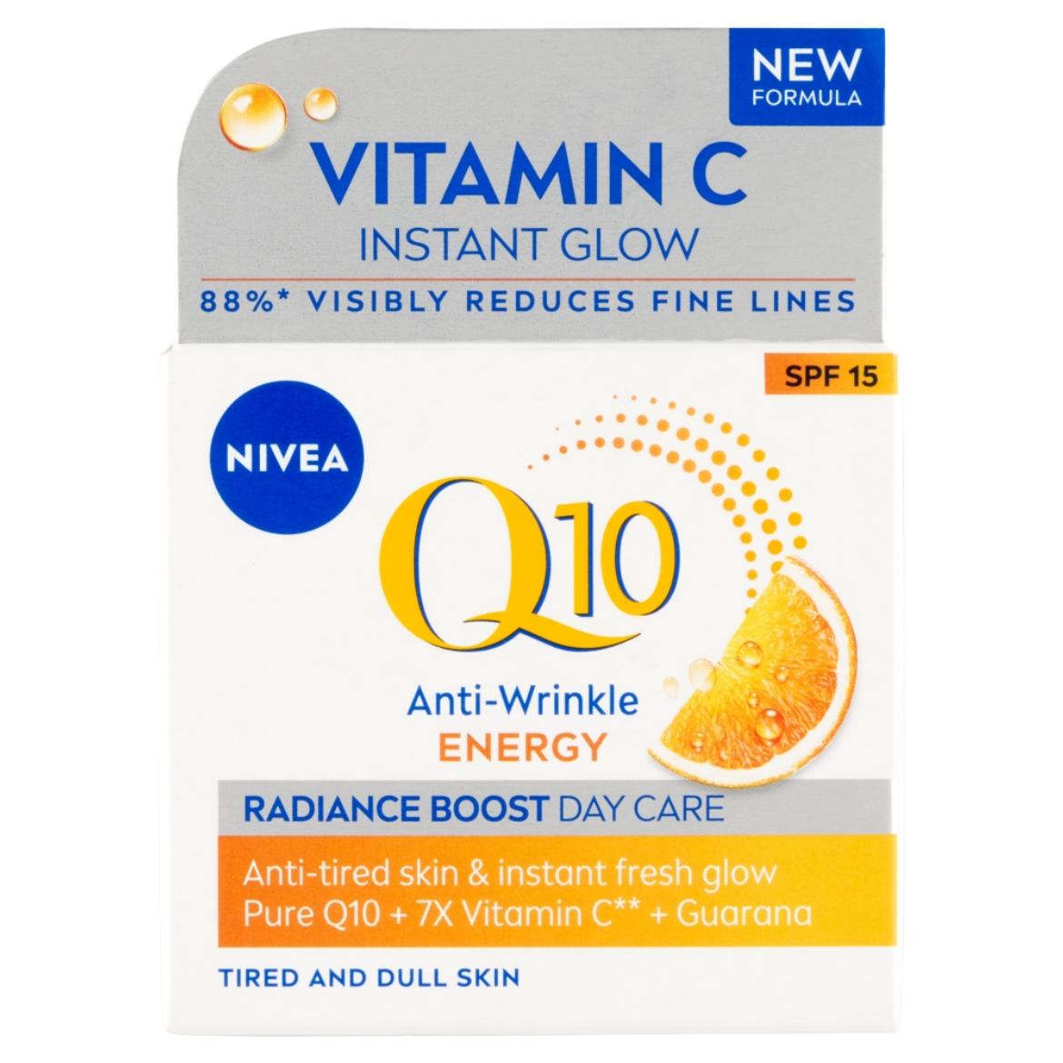 NIVEA Q10 Energy ránctalanító energetizáló nappali arckrém SPF 15