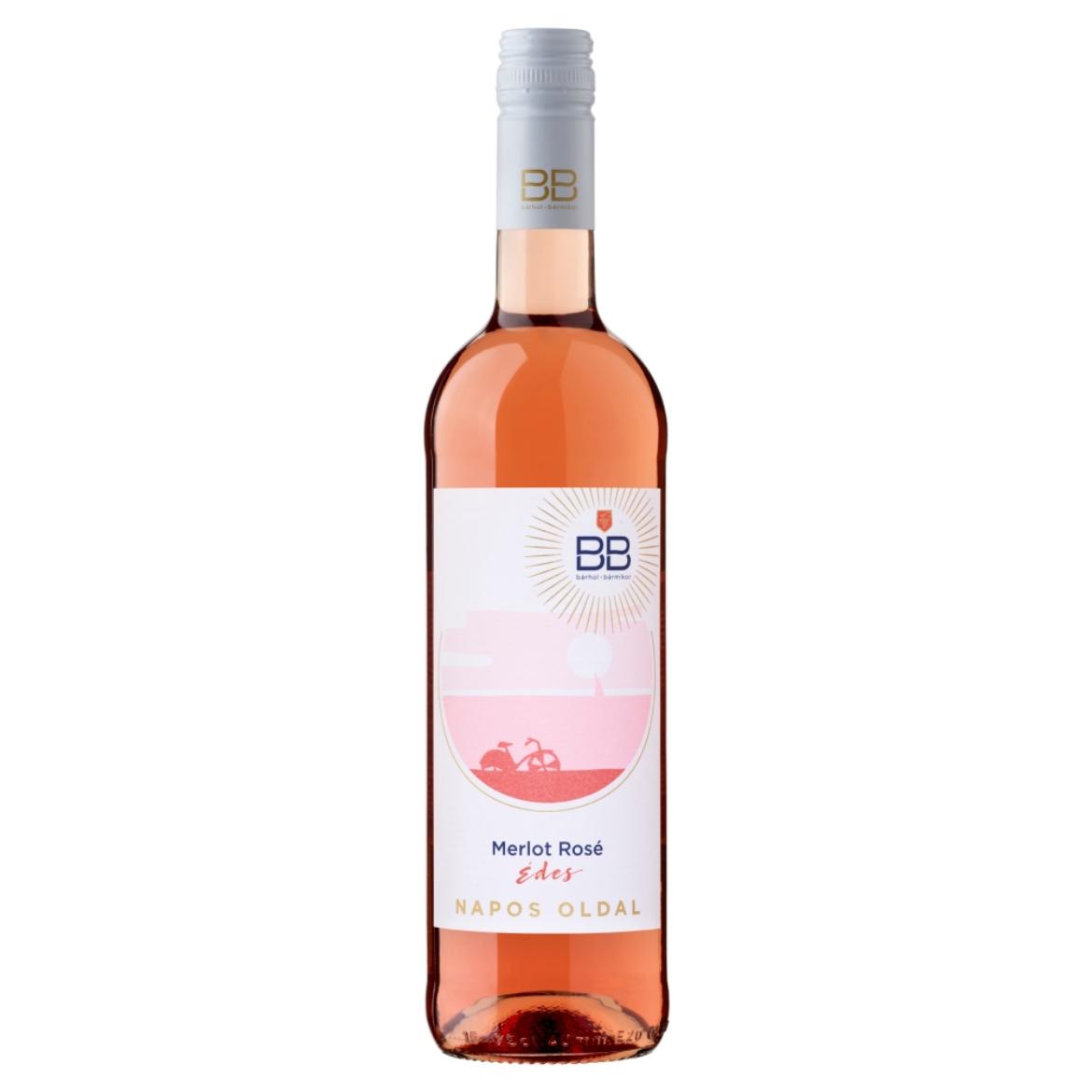 BB Napos Oldal Dunántúli Merlot Rosé édes rosébor