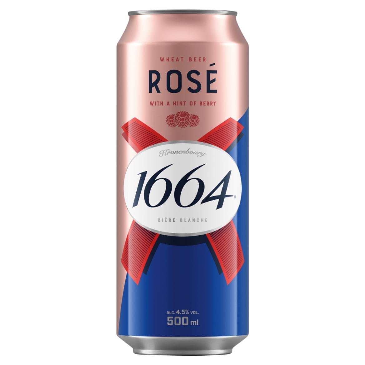 Kronenbourg 1664 Rosé málna ízű ízesített búzasör 4,5%