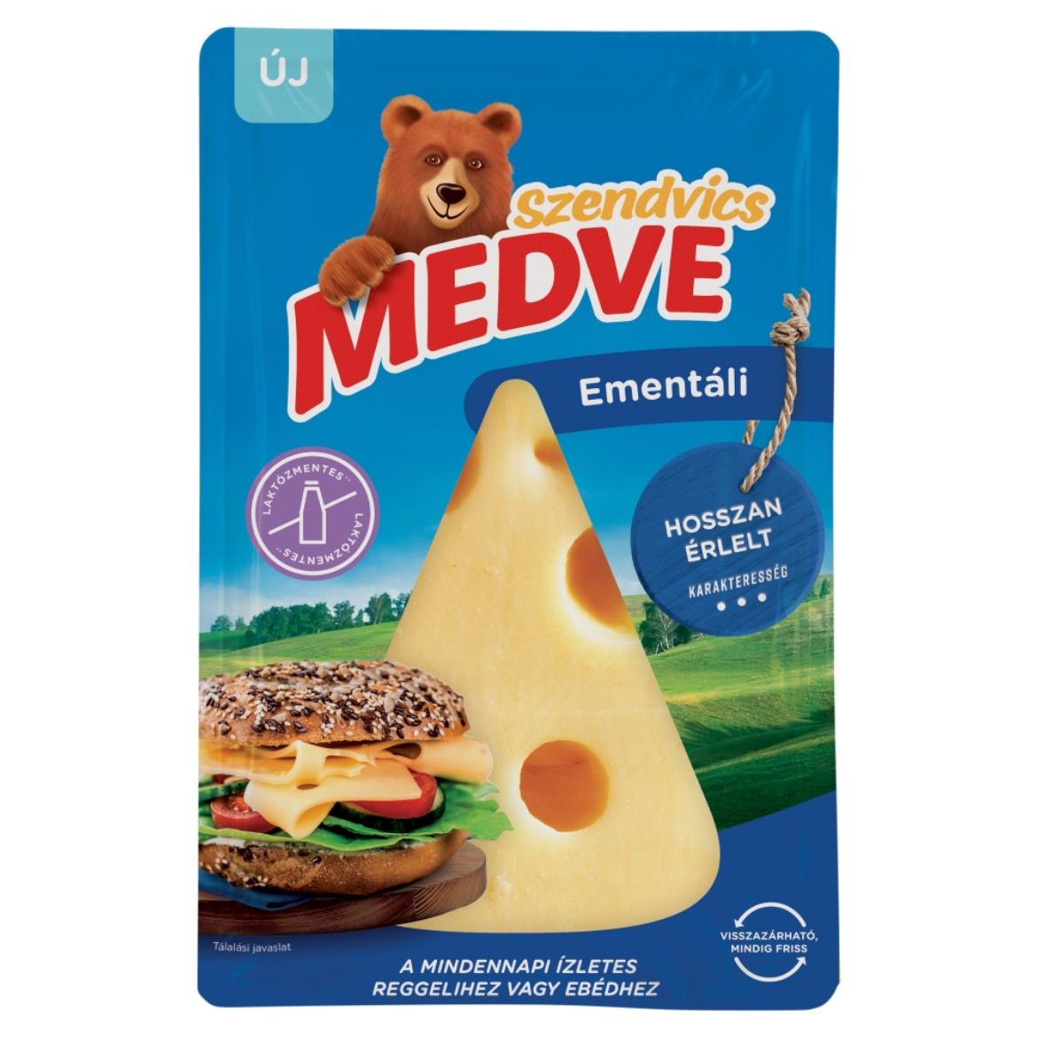 Medve Szendvics zsíros, kemény, szeletelt ementáli sajt