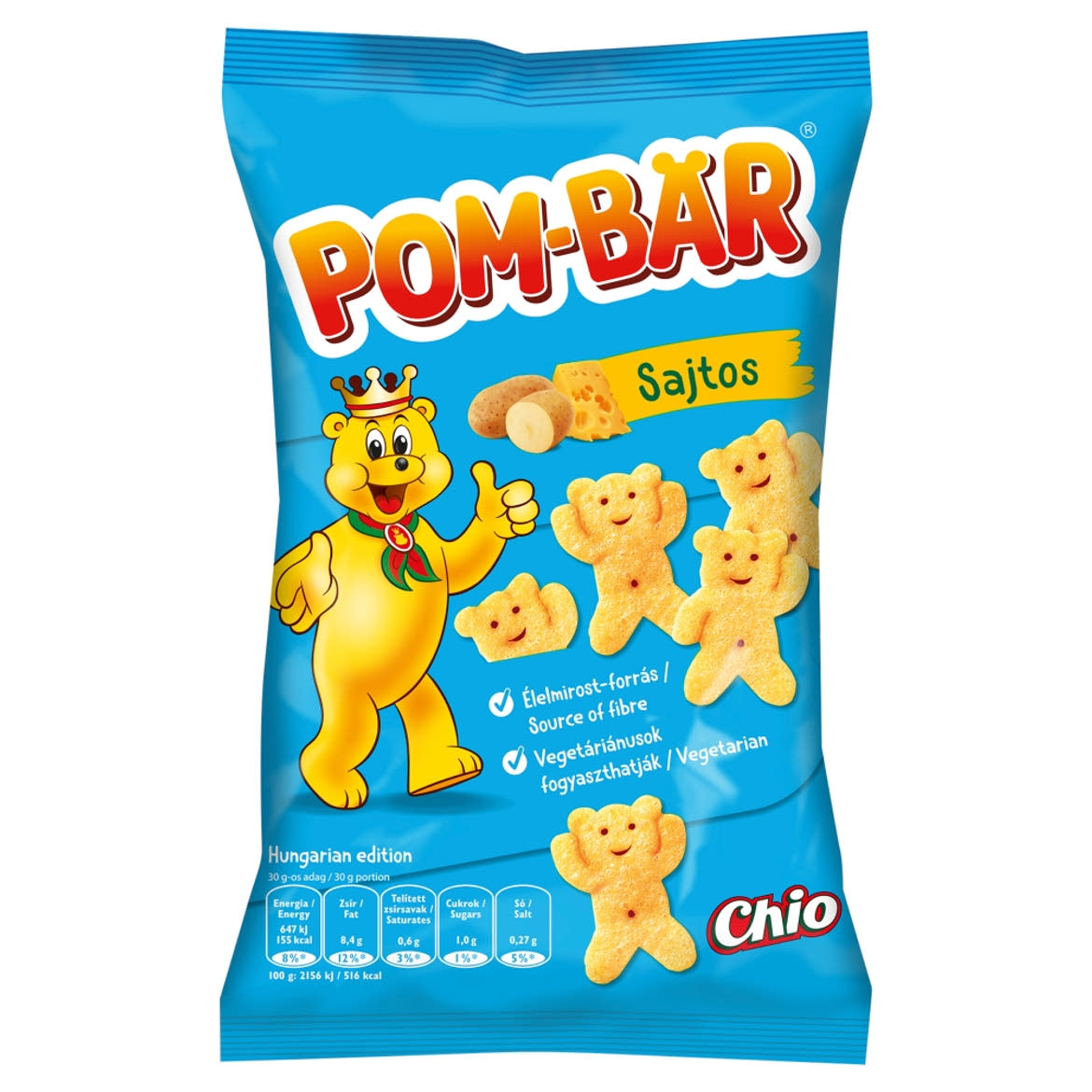 Pom-Bär sajtos burgonyasnack