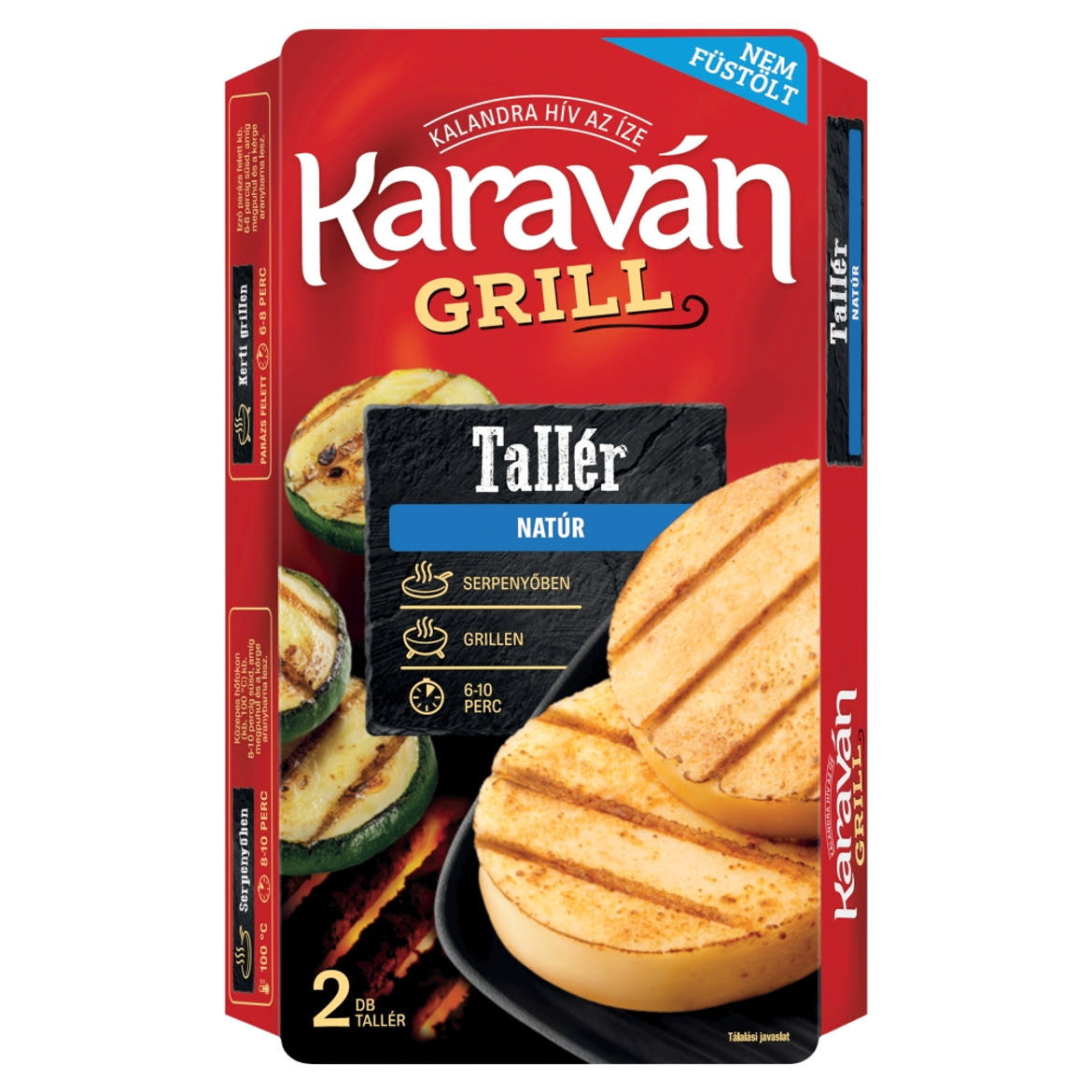Karaván Grill Tallér natúr grillsajtkészítmény tejszínnel és tojásfehérjével 2 x  (140 g)