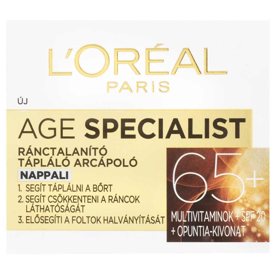 ĽOréal Paris Age Specialist ránctalanító nappali arcápoló 65 +