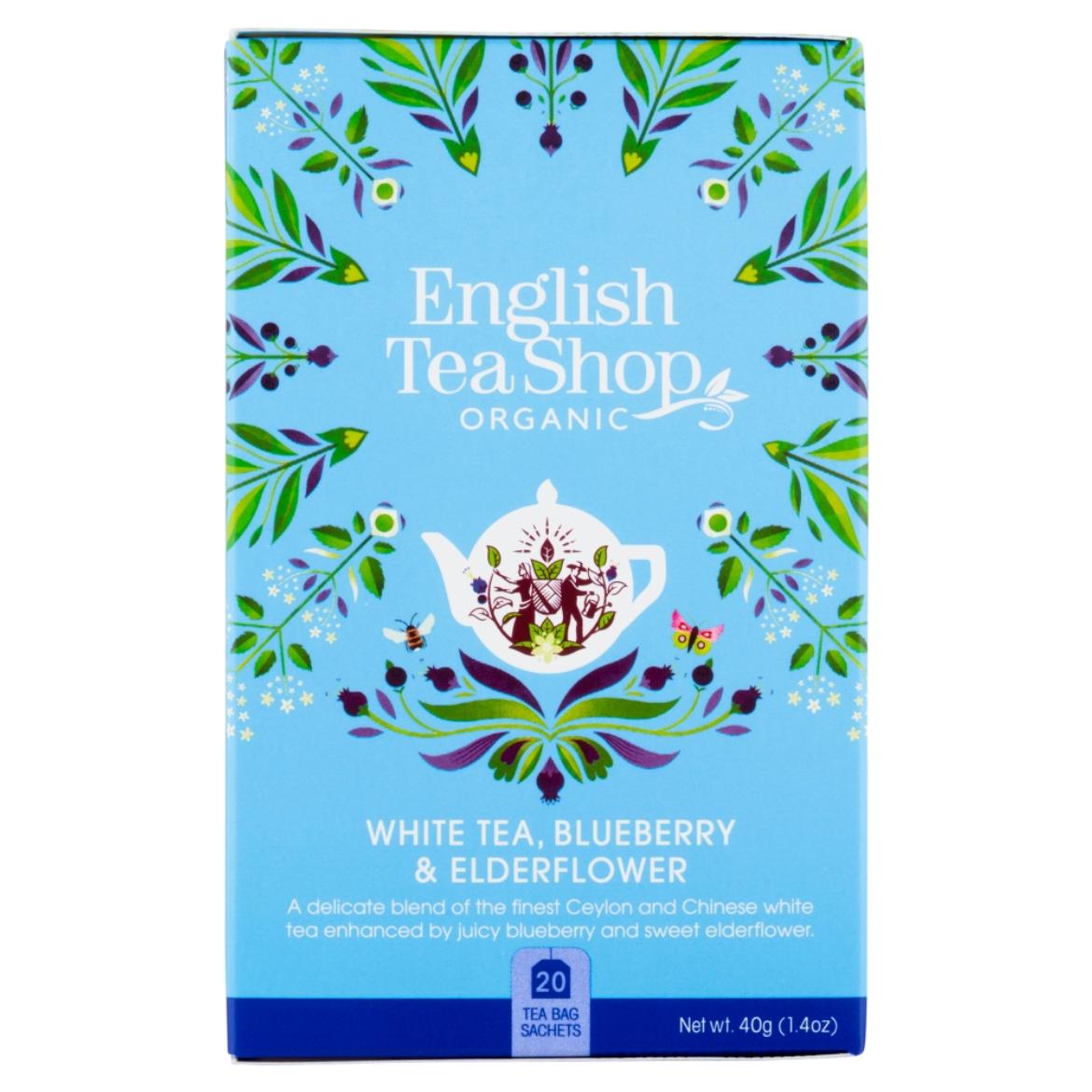 English Tea Shop fehér tea, áfonya és bodza bio tea 20 teafilter