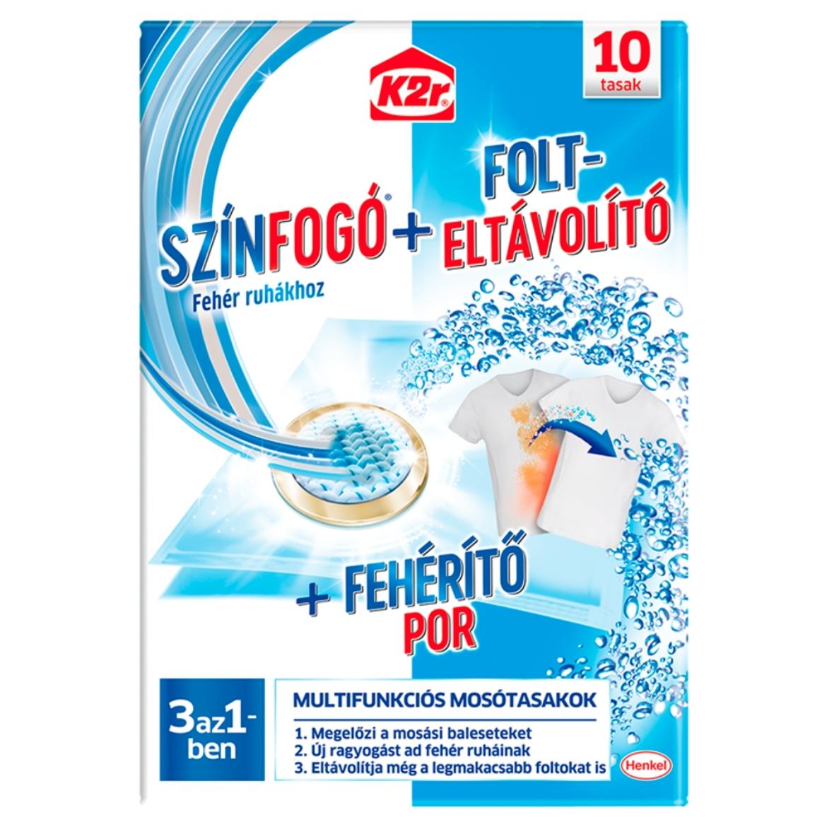 K2r Intensive White Fehérítő + Oxi Folteltávolító mosótasak