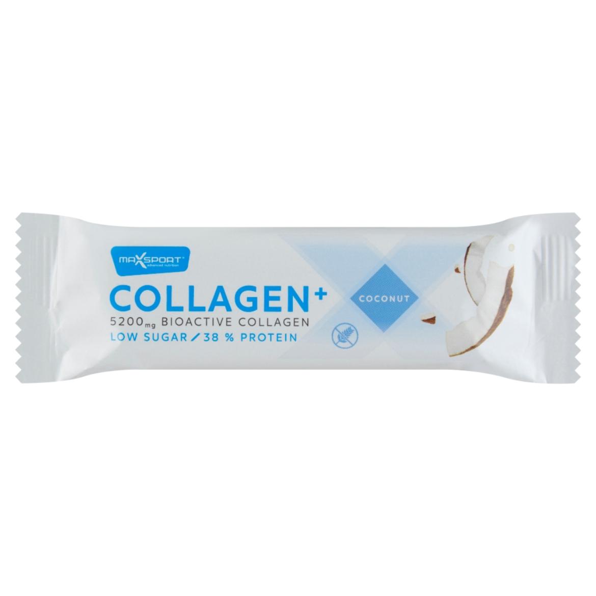 MaxSport Collagen+ protein szelet kókusszal és kollagénnel, tejcsokoládé bevonatban