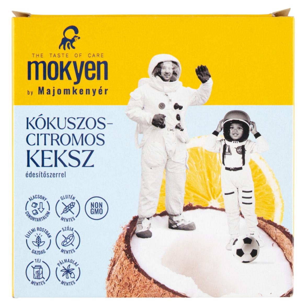 Majomkenyér kókuszos-citromos keksz édesítőszerrel