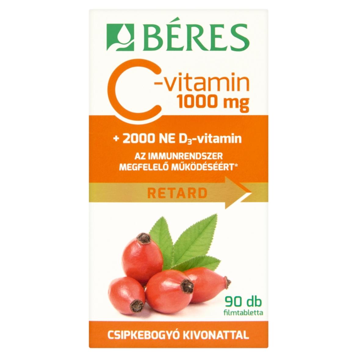 Béres C-vitamin 1000 mg retard filmtabletta csipkebogyó kivonattal