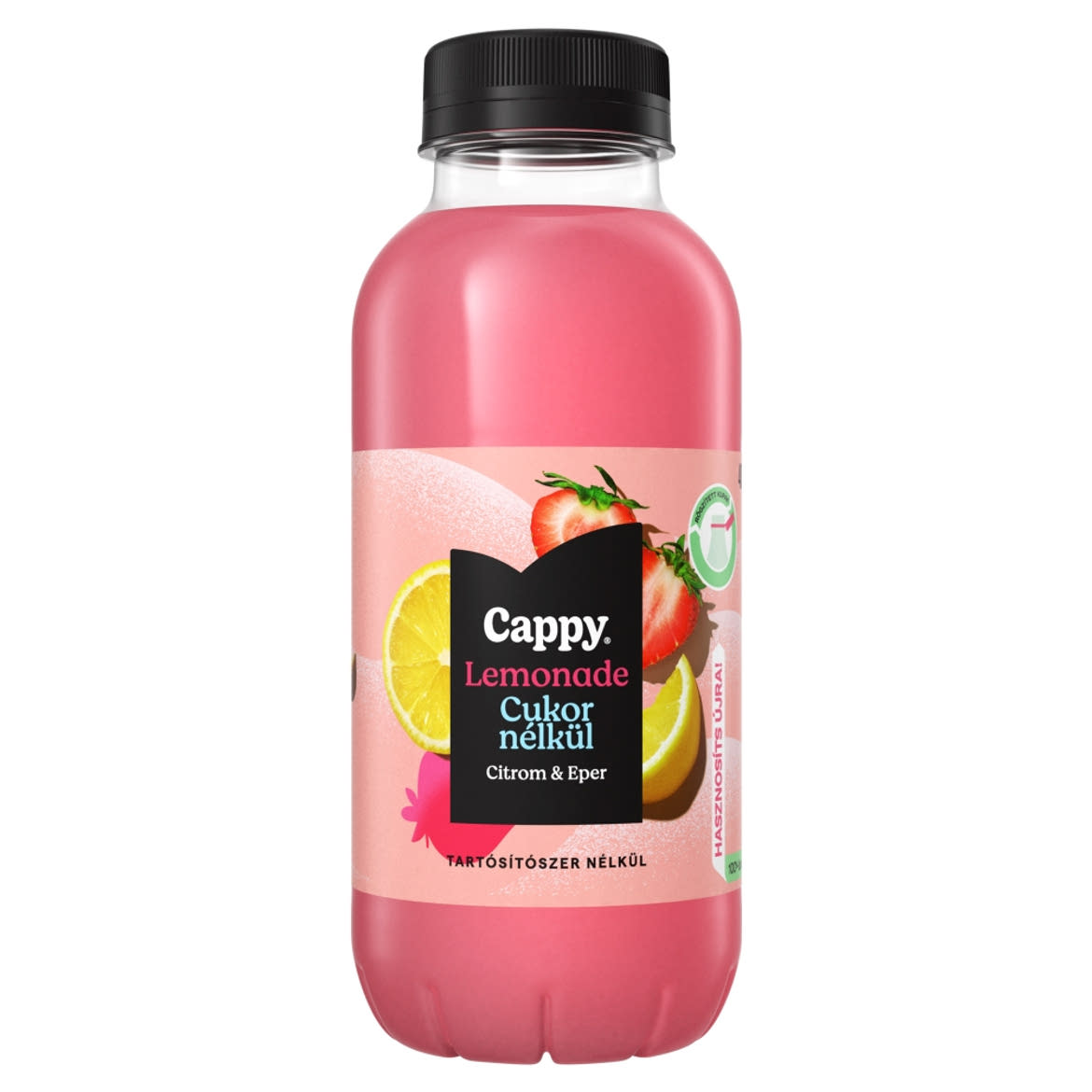 Cappy Lemonade szénsavmentes citromos üdítőital eperlével és édesítőszerekkel,