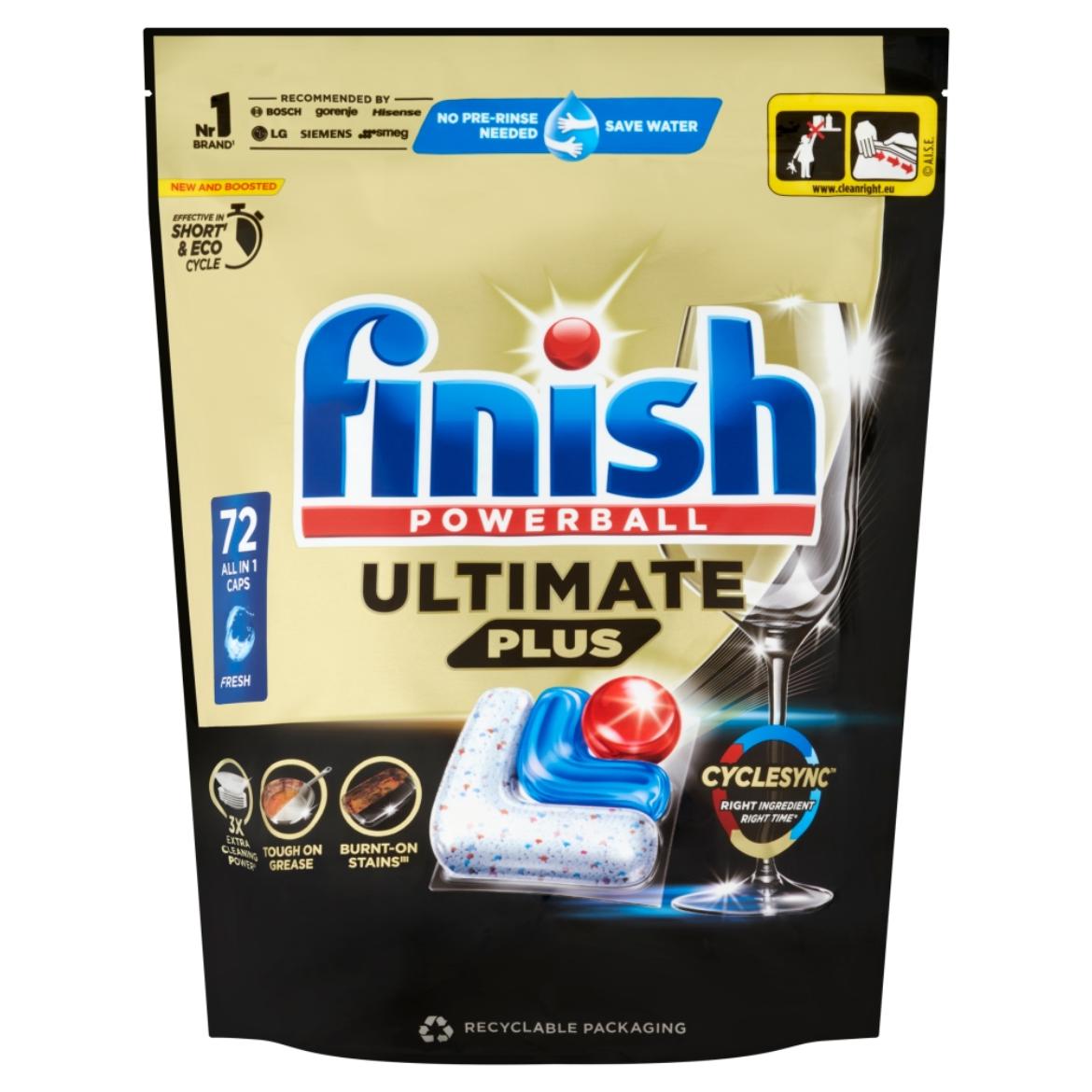 Finish Powerball Ultimate Plus All in 1 Regular mosogatógép kapszula 72 db 878,4 g