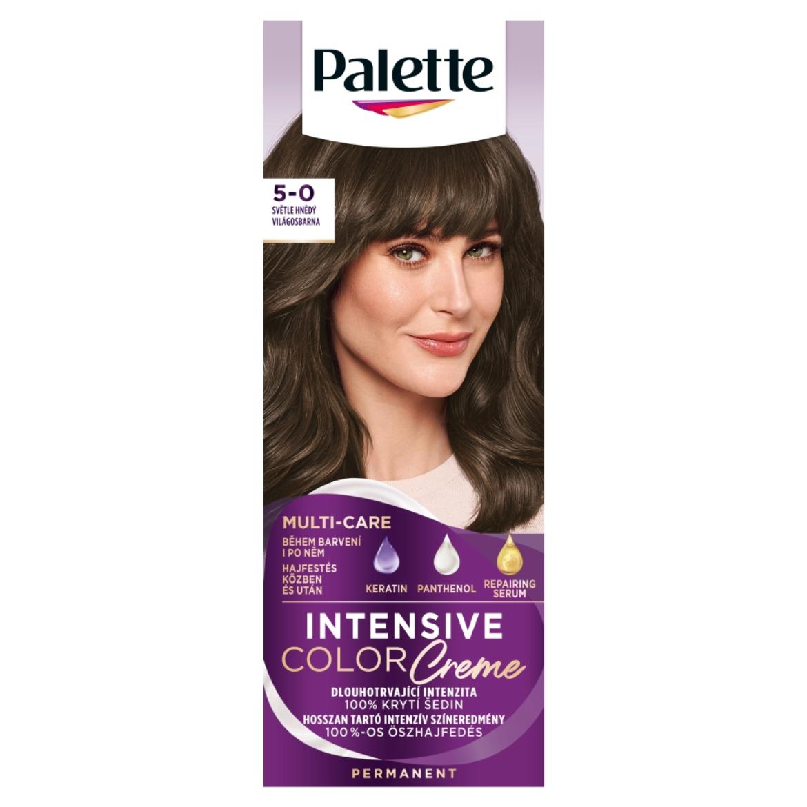Schwarzkopf Palette Intensive Color Creme tartós hajfesték 5-0 világosbarna (N4)