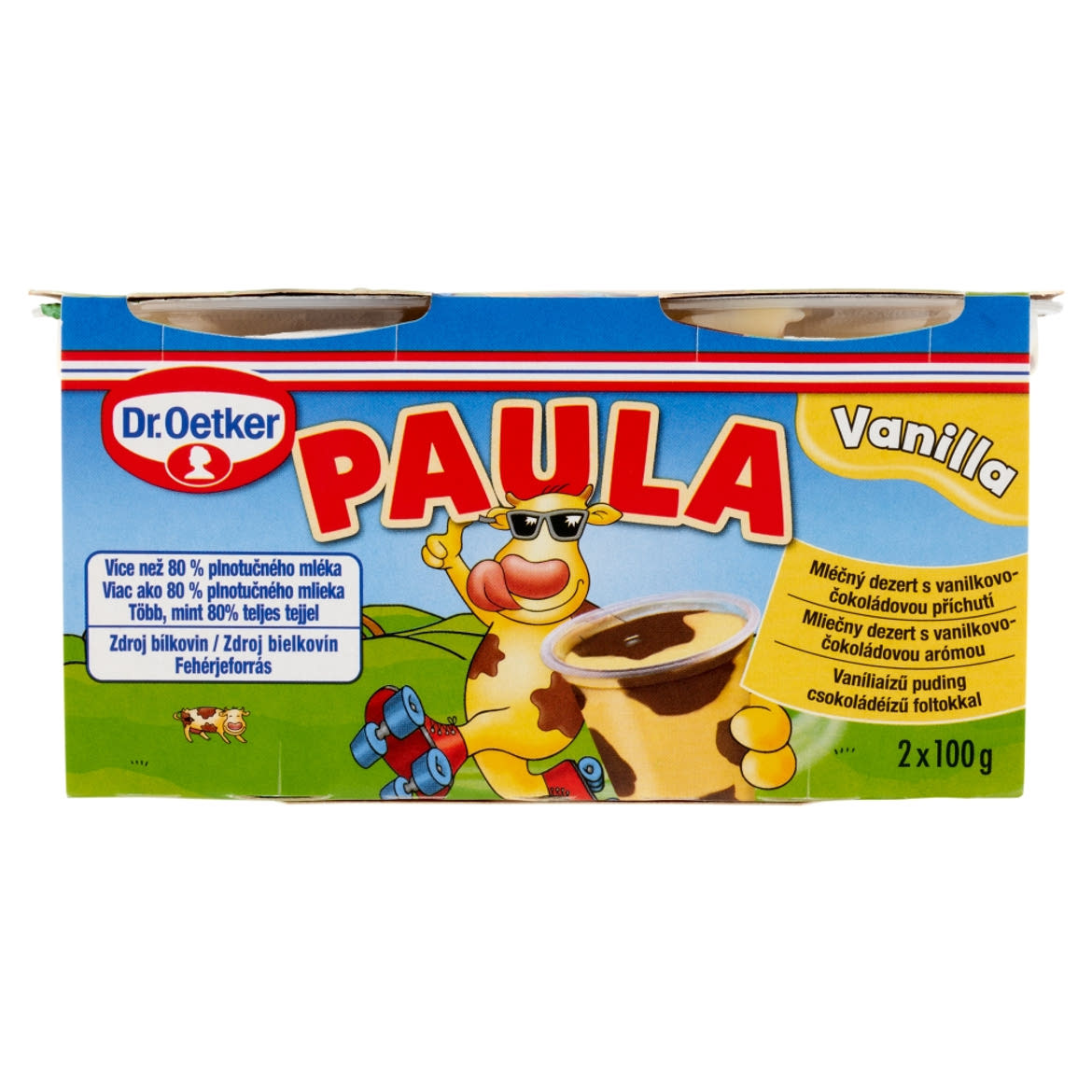 Dr. Oetker Paula vaníliaízű puding csokoládéízű foltokkal 2 x  (200 g)