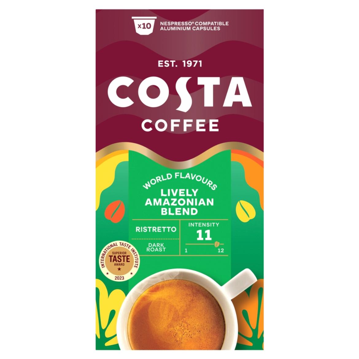 Costa Coffee Lively Blend Ristretto őrölt-pörkölt kávé kapszulában