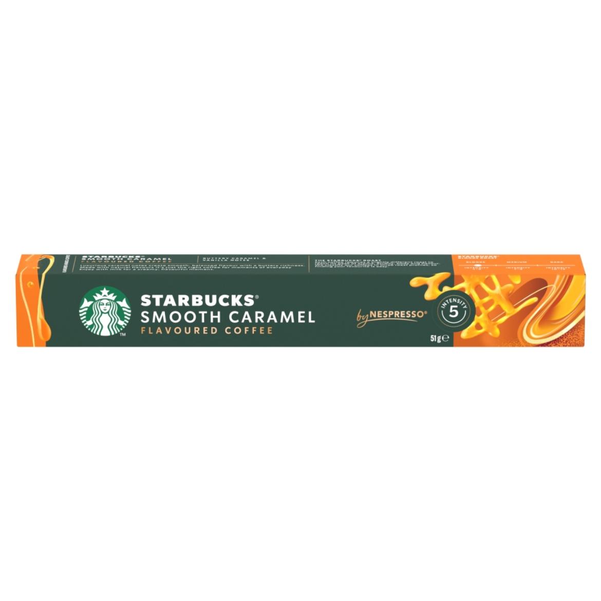 Starbucks by Nespresso Smooth Caramel karamellízű őrölt pörkölt kávé 10 kapszula
