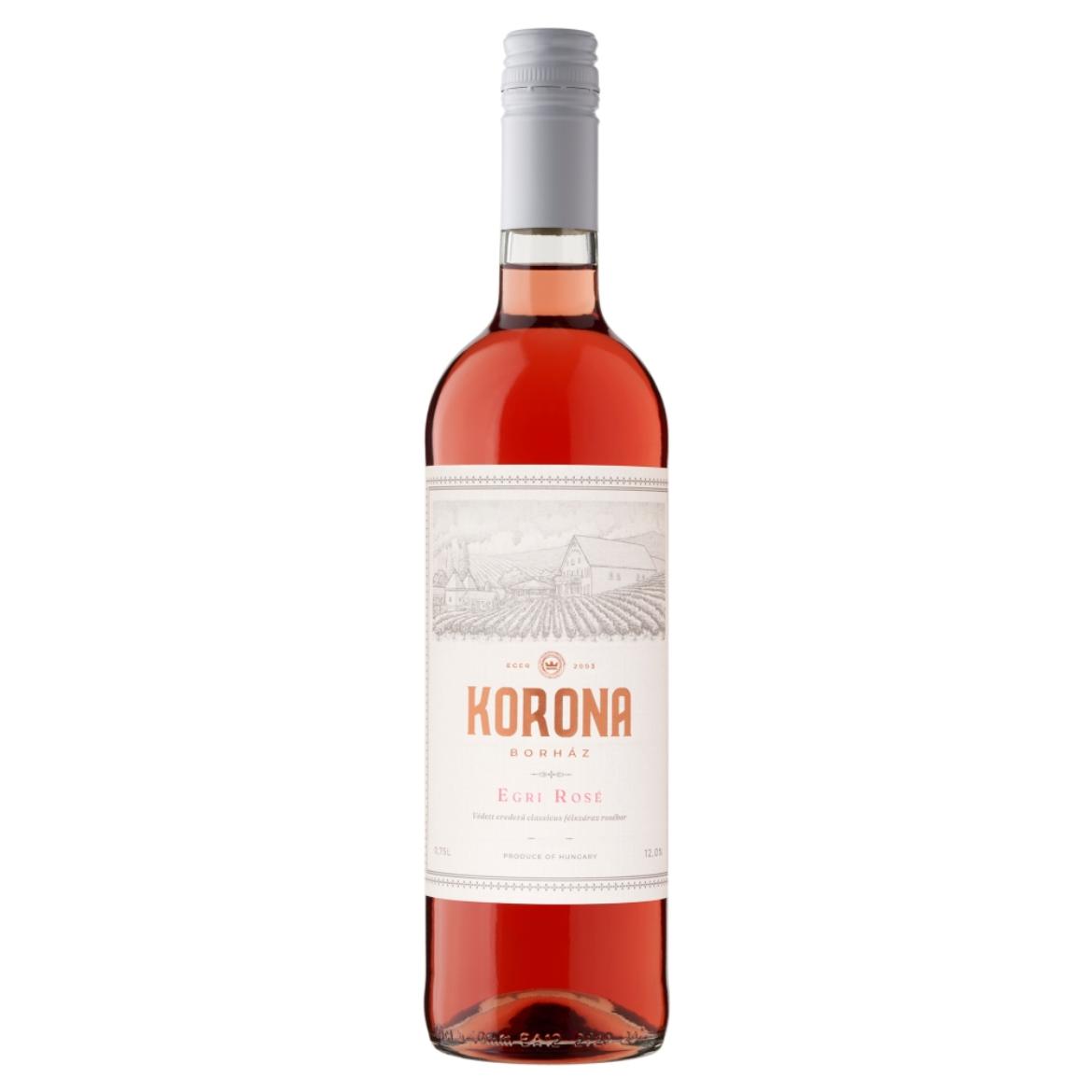Korona Egri Rosé félszáraz rosébor 12,5%