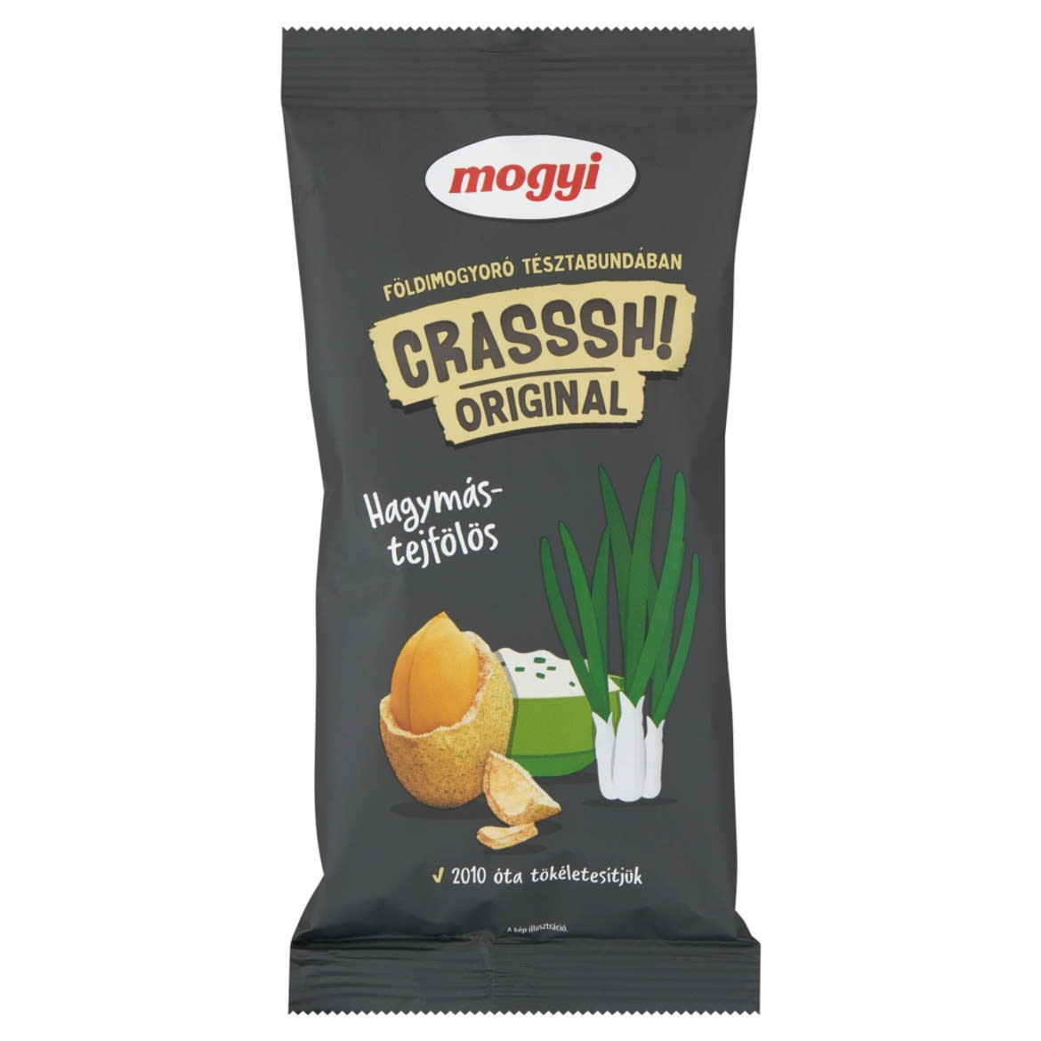 Mogyi Crasssh! hagymás-tejfölös tésztabundában pörkölt földimogyoró
