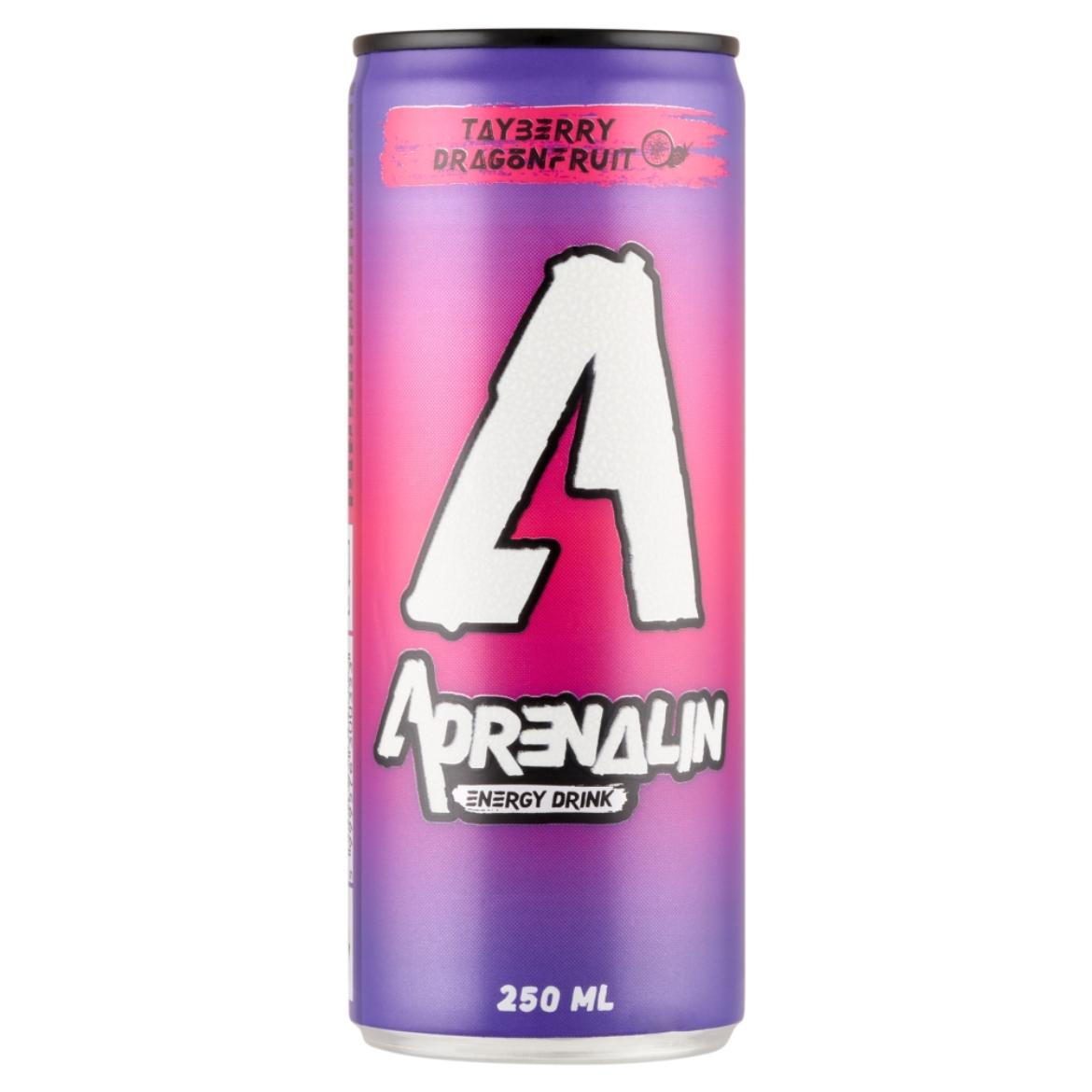Adrenalin szedermálna-sárkánygyümölcs ízű szénsavas energiaital
