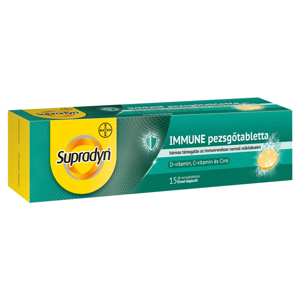 Supradyn Immune pezsgőtabletta, immunrendszer támogatás felnőtteknek