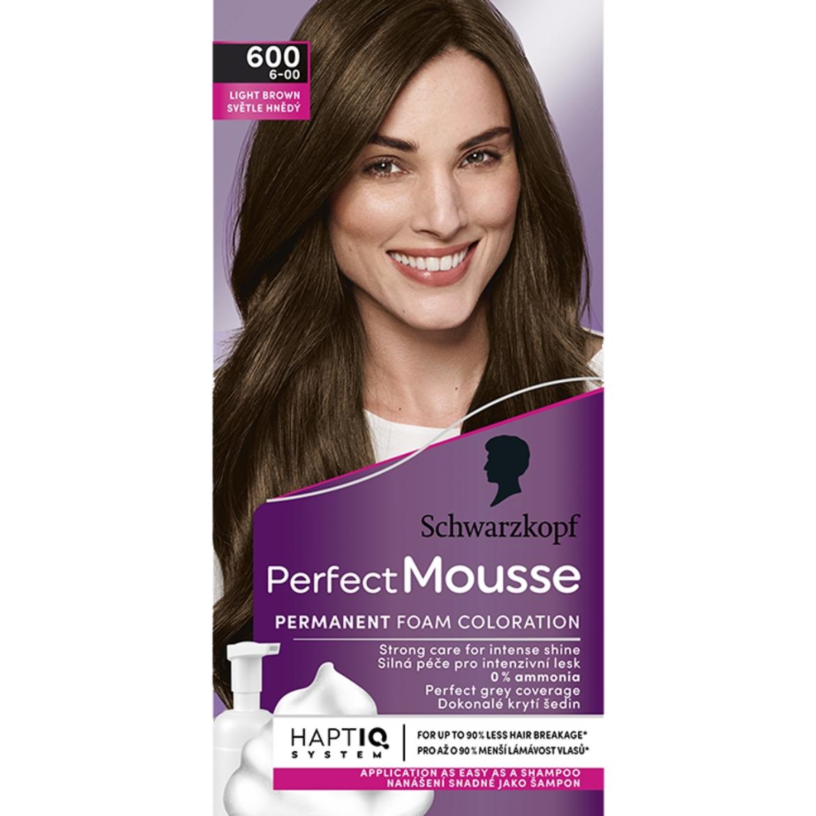 Schwarzkopf Perfect Mousse hajfesték 600 világosbarna