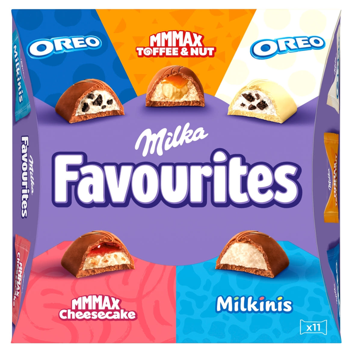 Milka Favourites töltött csokoládé válogatás 11 db