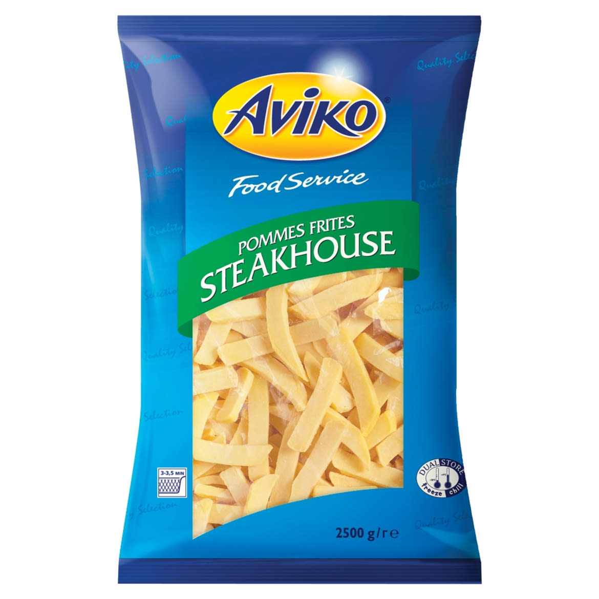 Aviko Food Service elősütött és gyorsfagyasztott steakhouse hasábburgonya