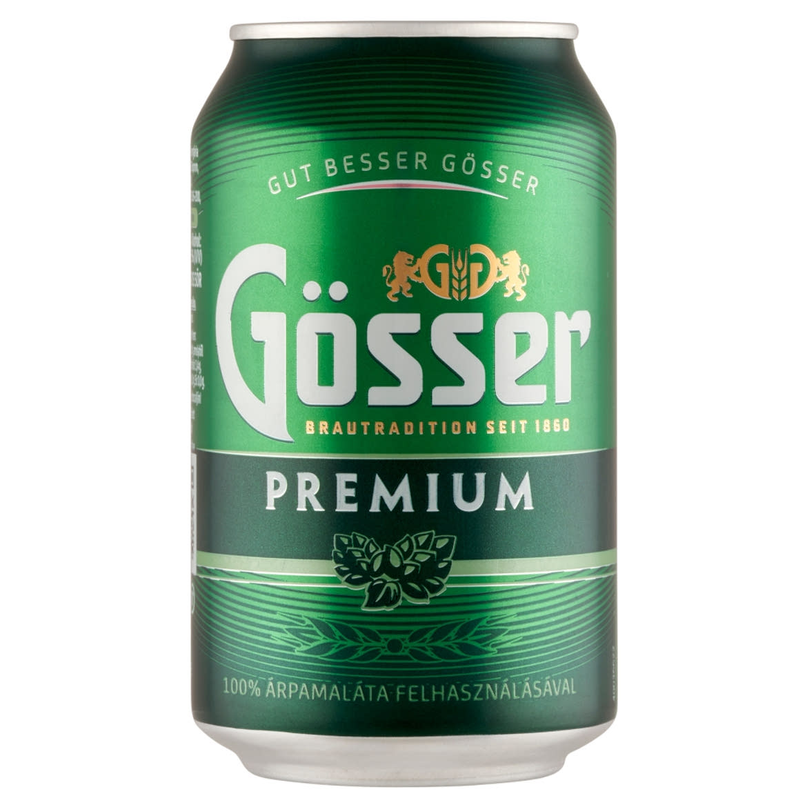Gösser prémium dobozos világos sör, + betétdíj, 0,33 L