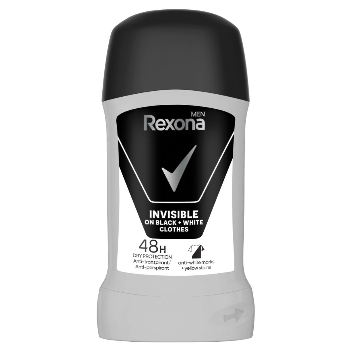 Rexona Men Invisible on black + white clothes izzadásgátló stift