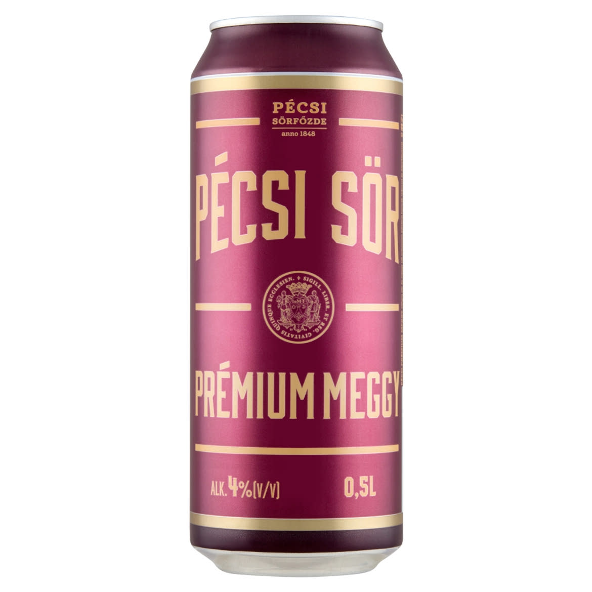 Pécsi Sör Prémium meggy világos sör és meggy ízű szénsavas üdítőital keverék 4%