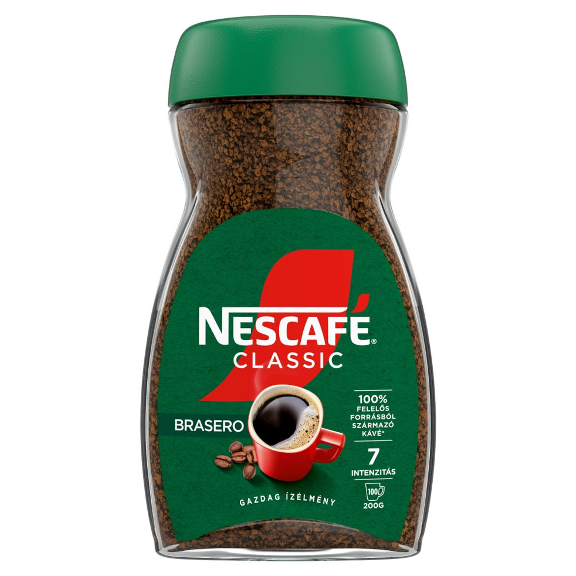 Nescafé Brasero azonnal oldódó kávé, 100 csésze