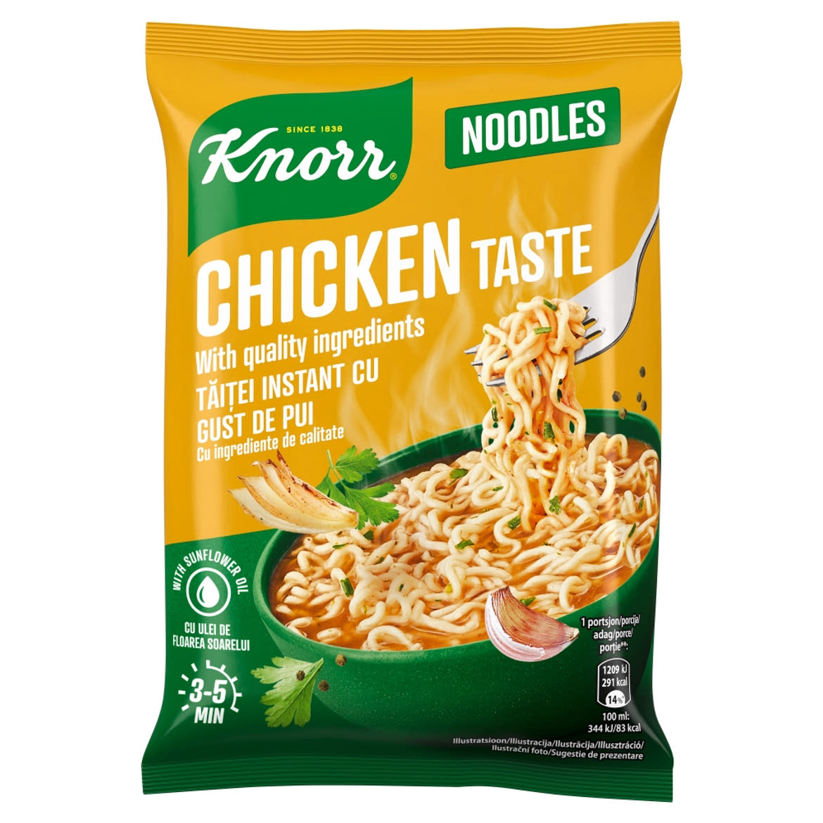 Knorr Noodles csirkés ízű instant tészta