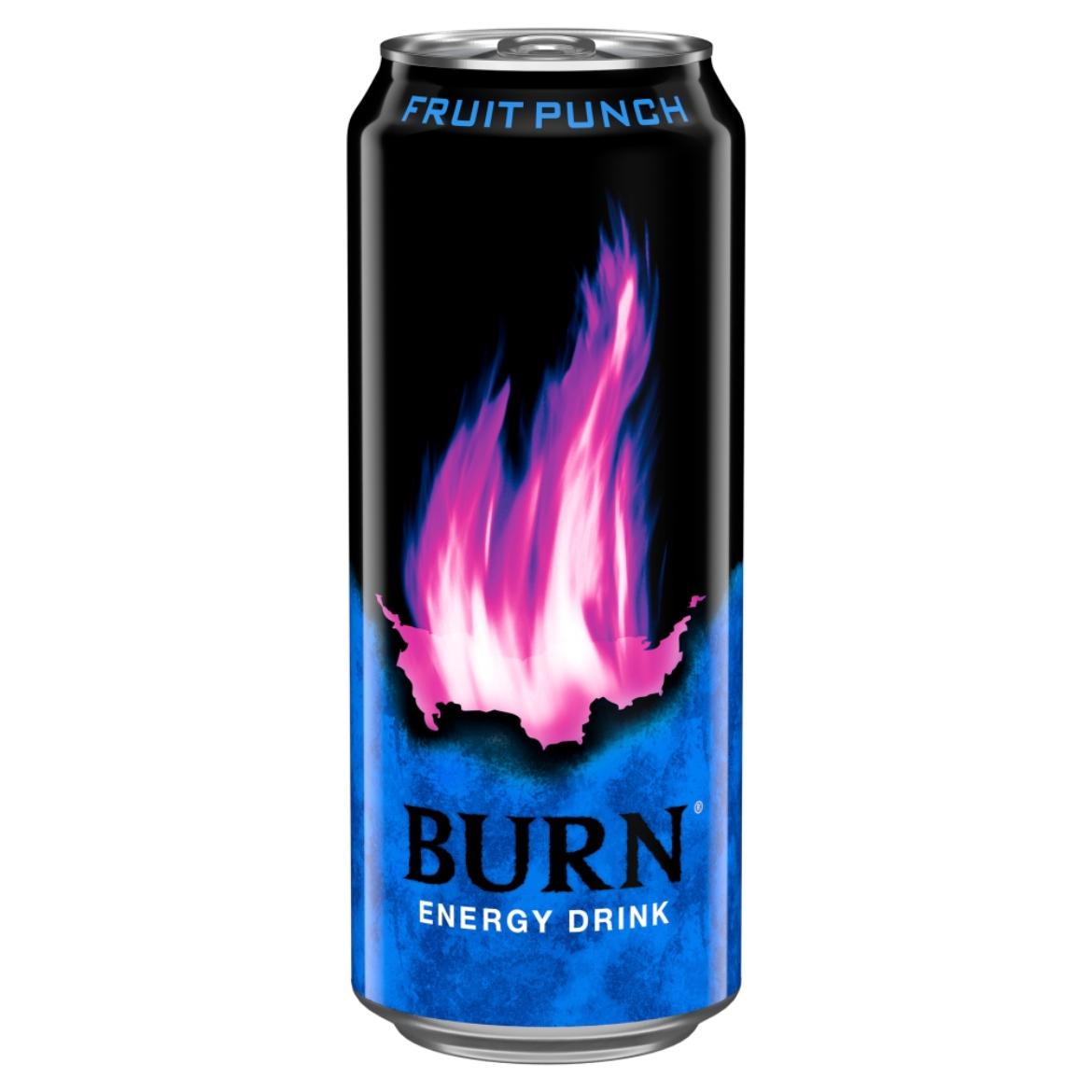 Burn Fruit Punch szénsavas vegyes gyümölcsízű ital, koffeinnel, inozitollal, B-vitaminnal