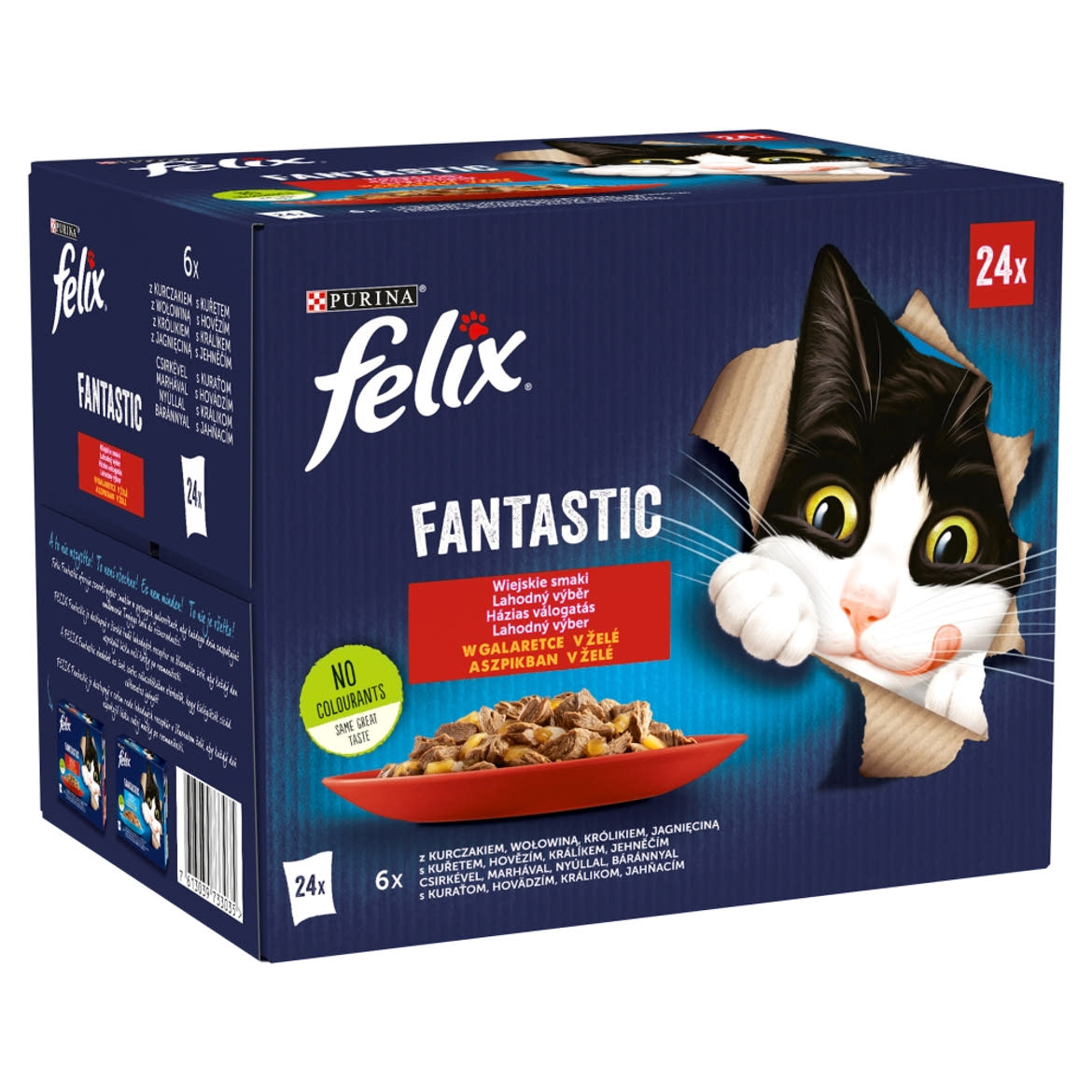 Felix Fantastic macska tasak MP házias válogatás aszpik 24x85g