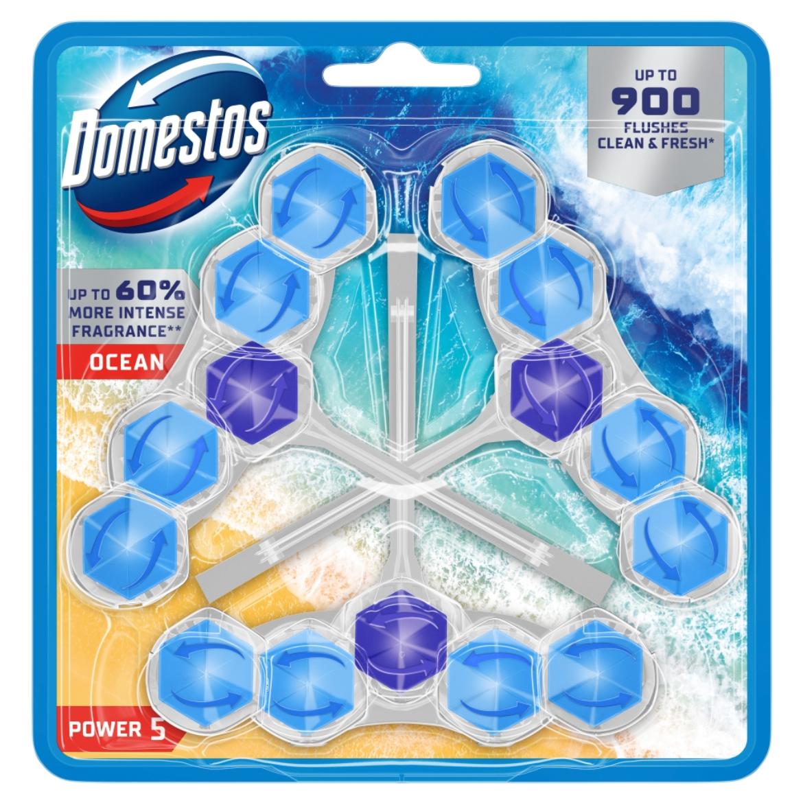 Domestos Power 5 Ocean WC frissítő blokk 3 x