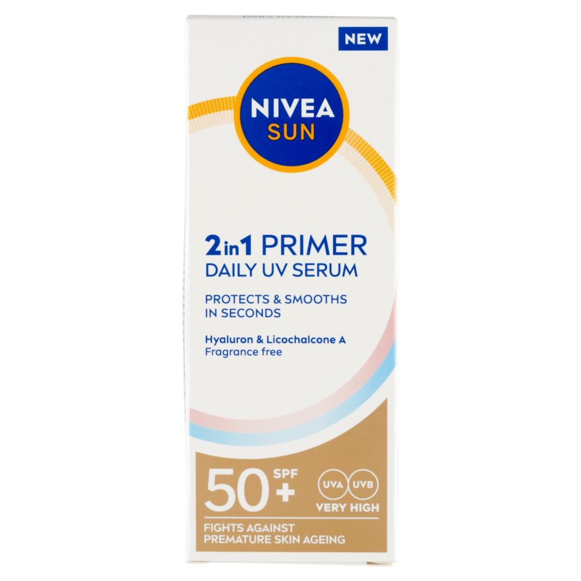 NIVEA SUN 2in1 Primer fényvédő szérum FF50+