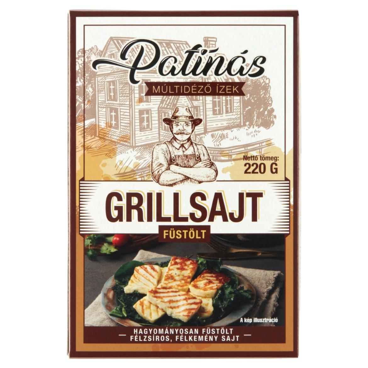 Patinás füstölt grillsajt