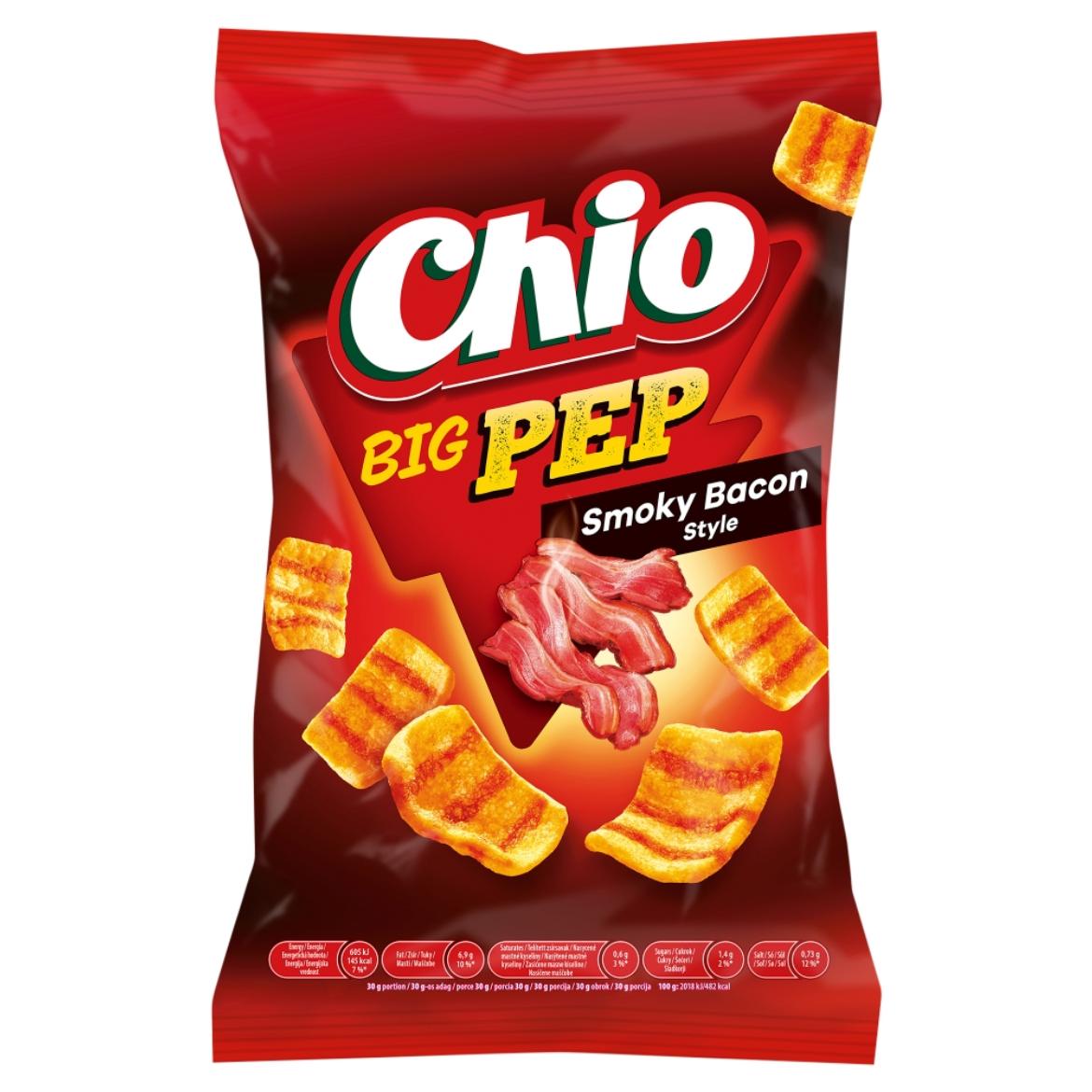 Chio Big Pep Smoky Bacon Style bacon ízű búza-burgonyasnack