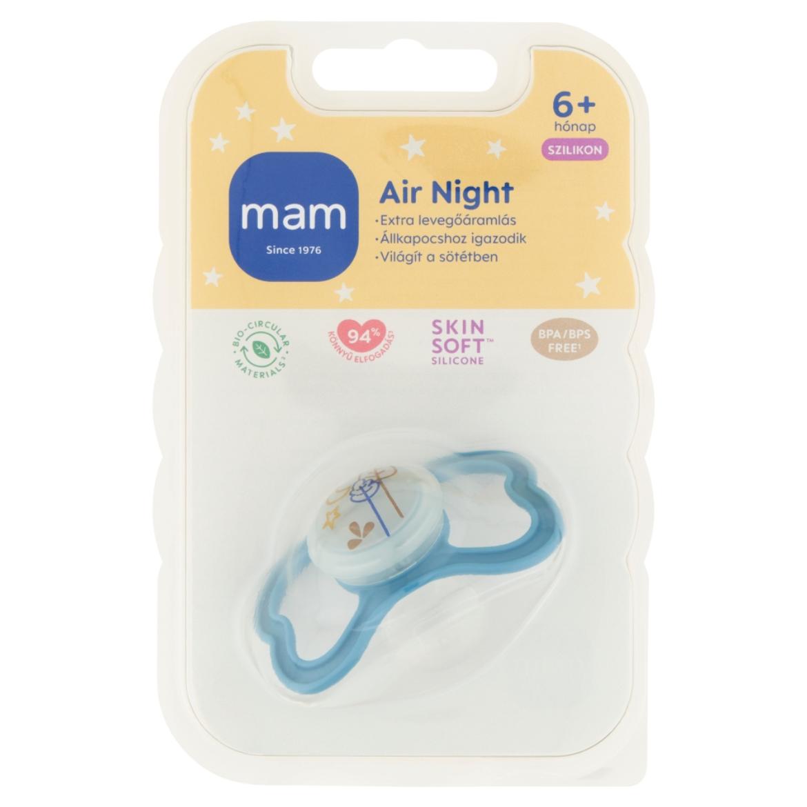 MAM Air Night szilikon alvócumi 6 hónapos kortól