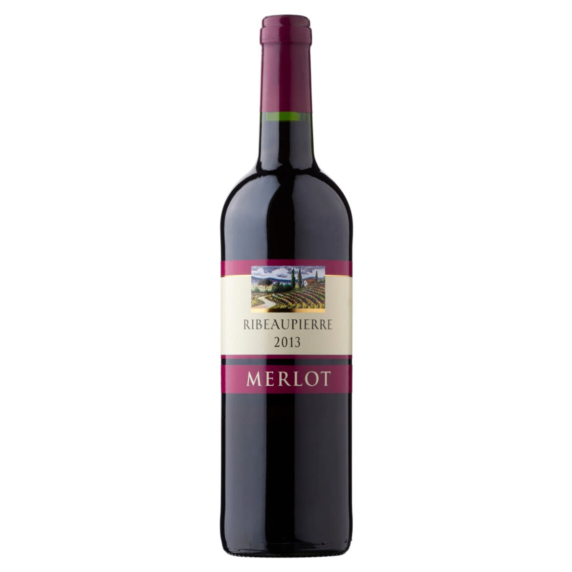 Ribeaupierre Merlot francia száraz vörös bor 13% 0,75 l