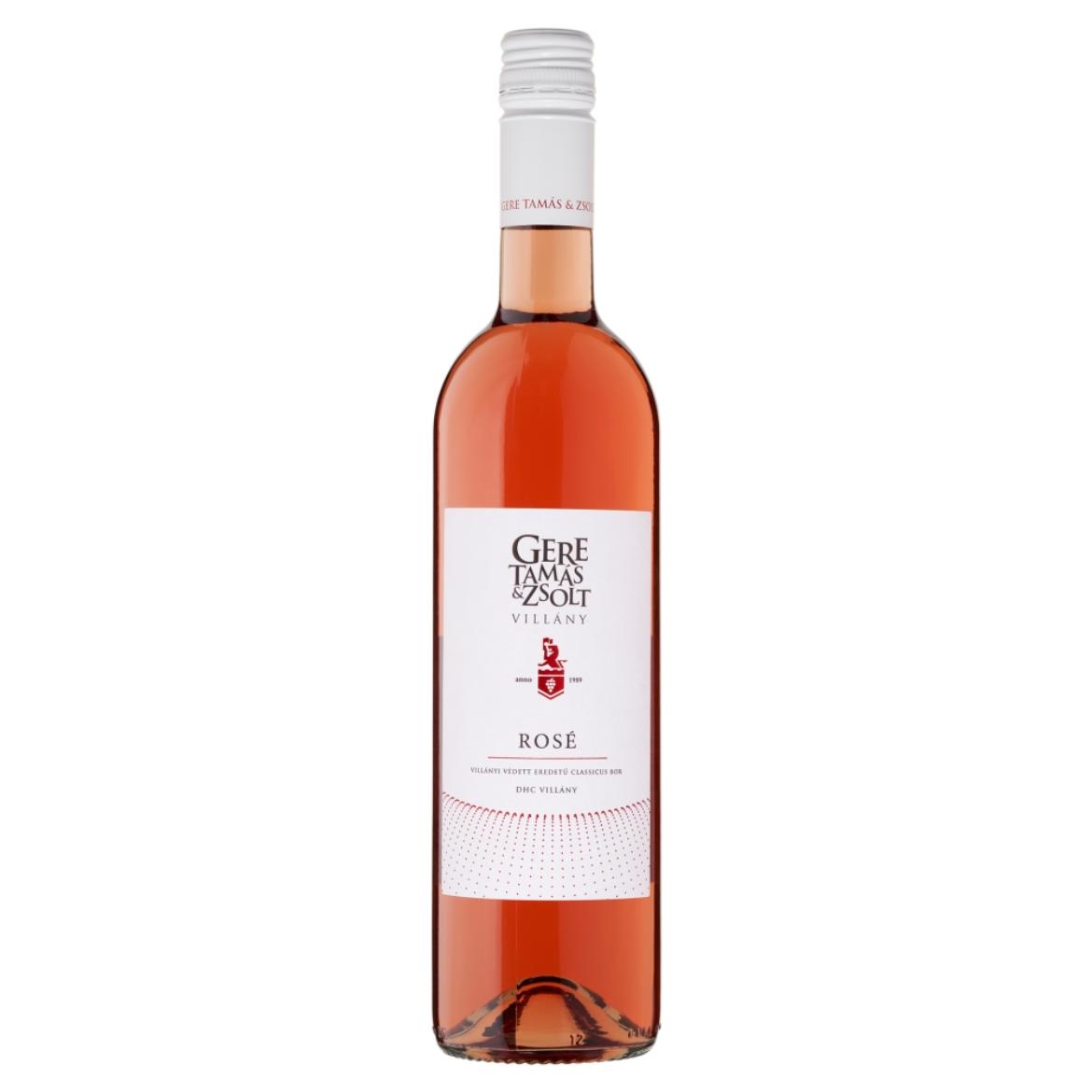 Gere Tamás & Zsolt Villány Rosé classicus rosébor 13%