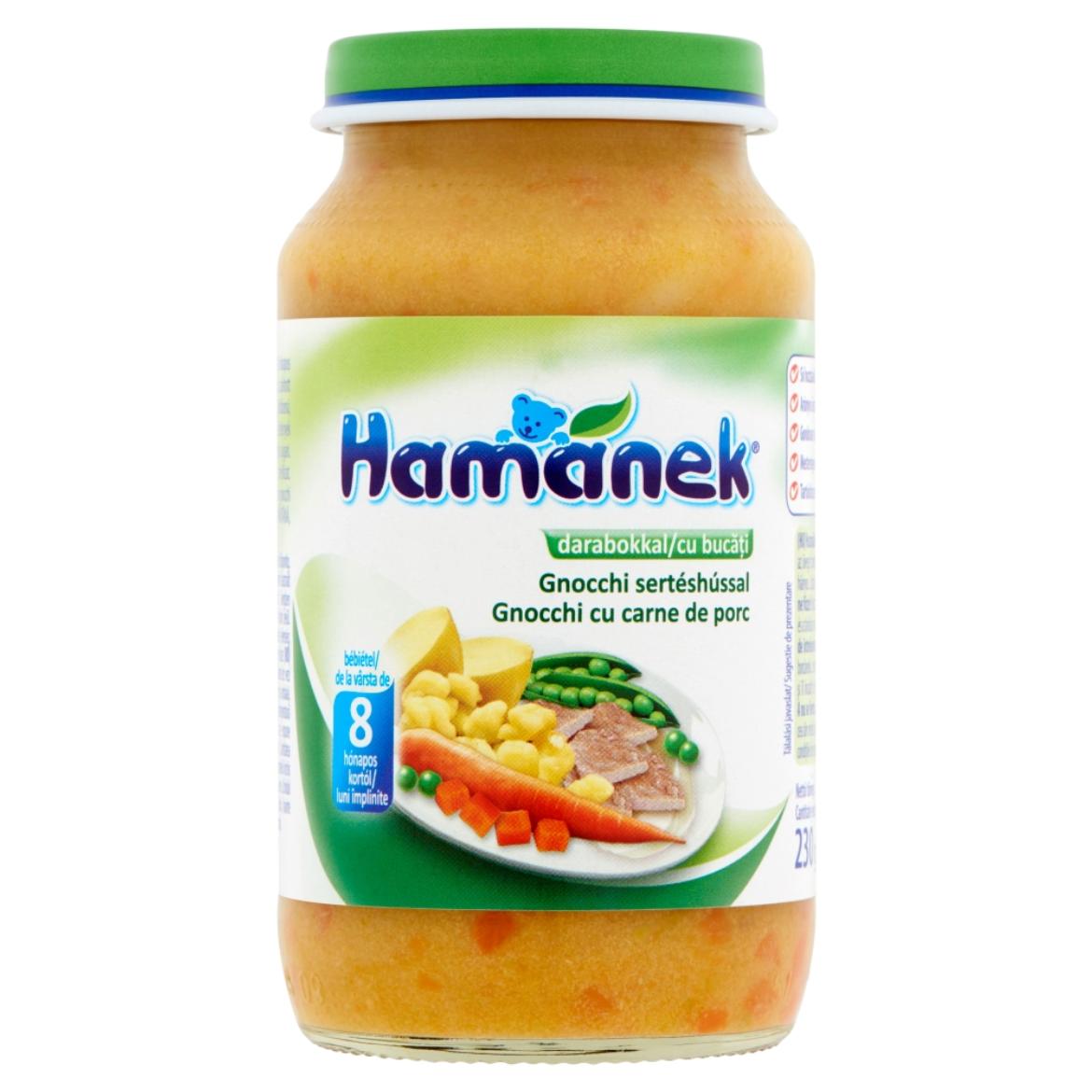 Hamánek Bébiétel Gnocchi Sertéshússal 8 Hónapos Kortól