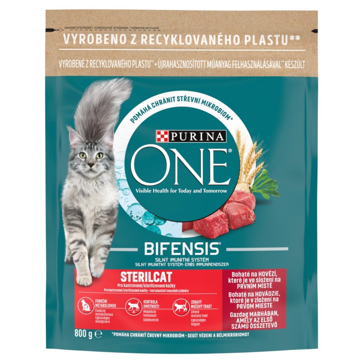 Purina One Bifensis marhában gazdag teljes értékű állateledel felnőtt macskák számára