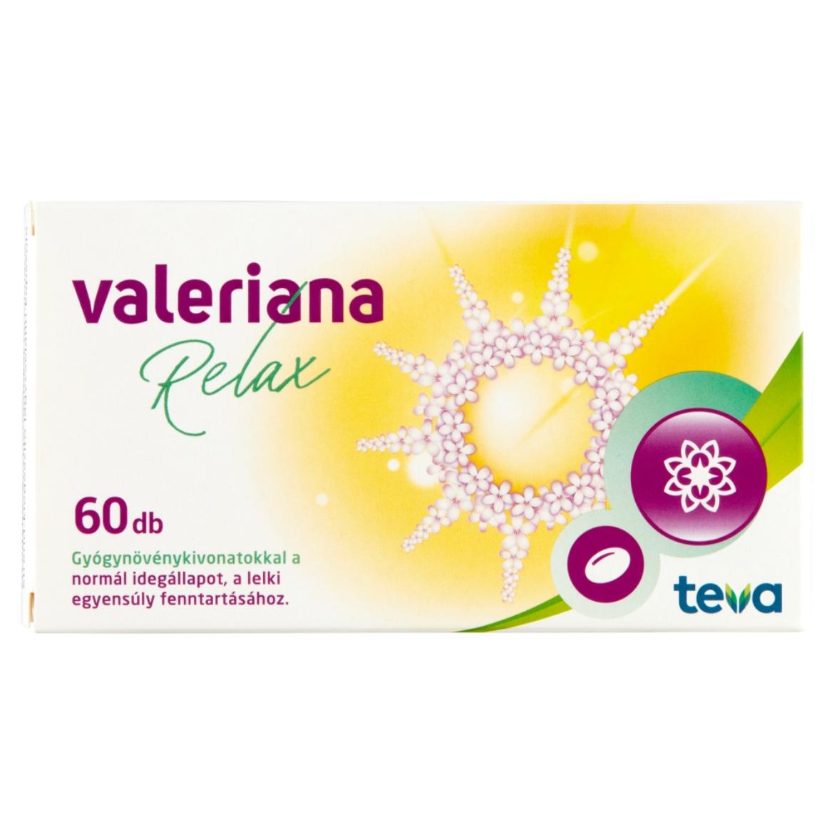 Valeriana Relax gyógynövénykivonatokat tartalmazó étrend-kiegészítő kapszula