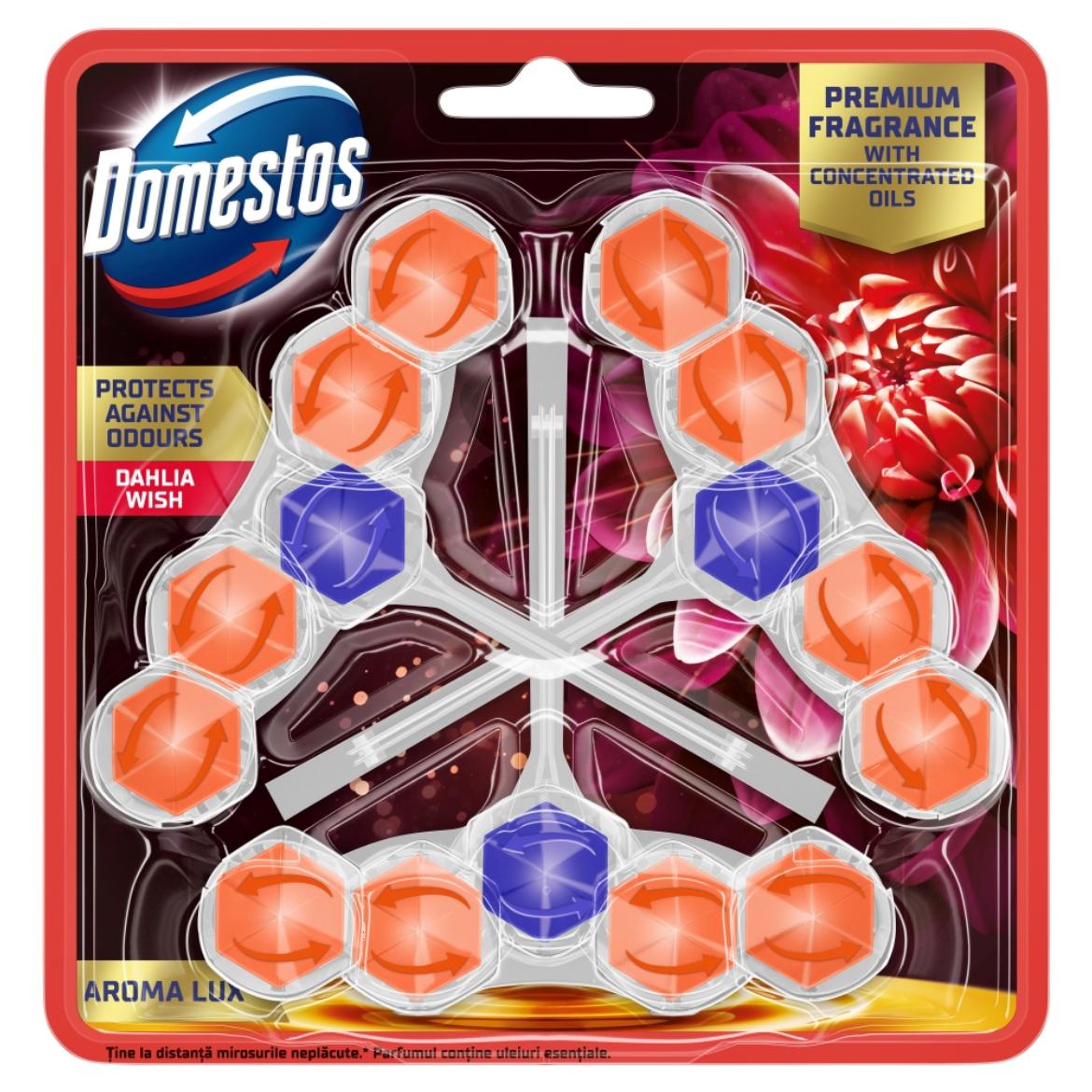 Domestos Aroma Lux Dahlia Wish WC illatosító 3 x