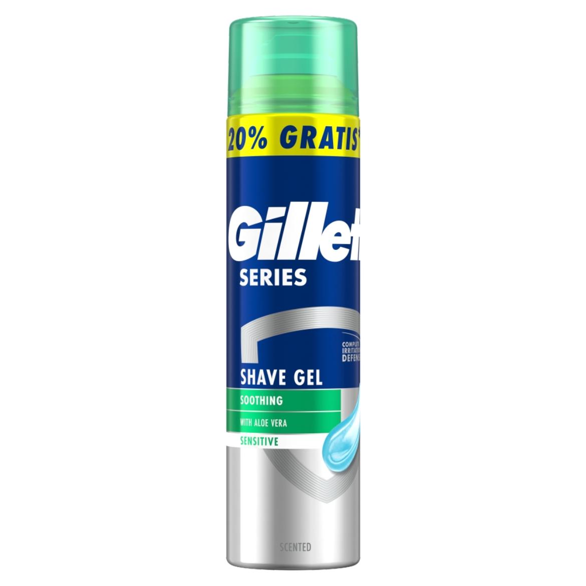 Gillette Series Nyugtató Hatású Borotvazselé Aloe Verával, 240ml